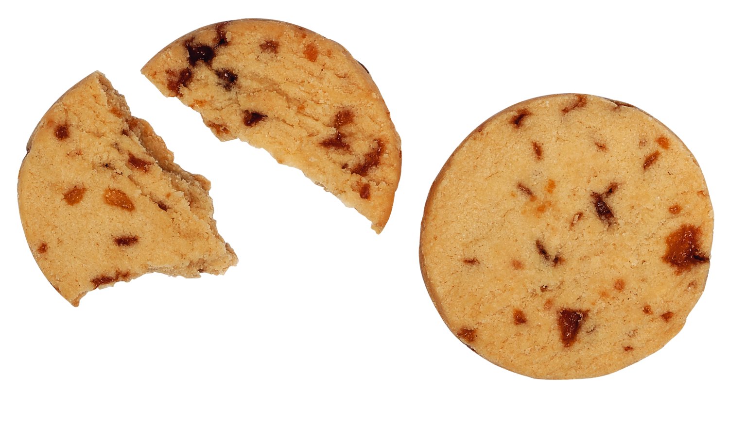 Biscuits mit gesalzenen Karamellstueckchen