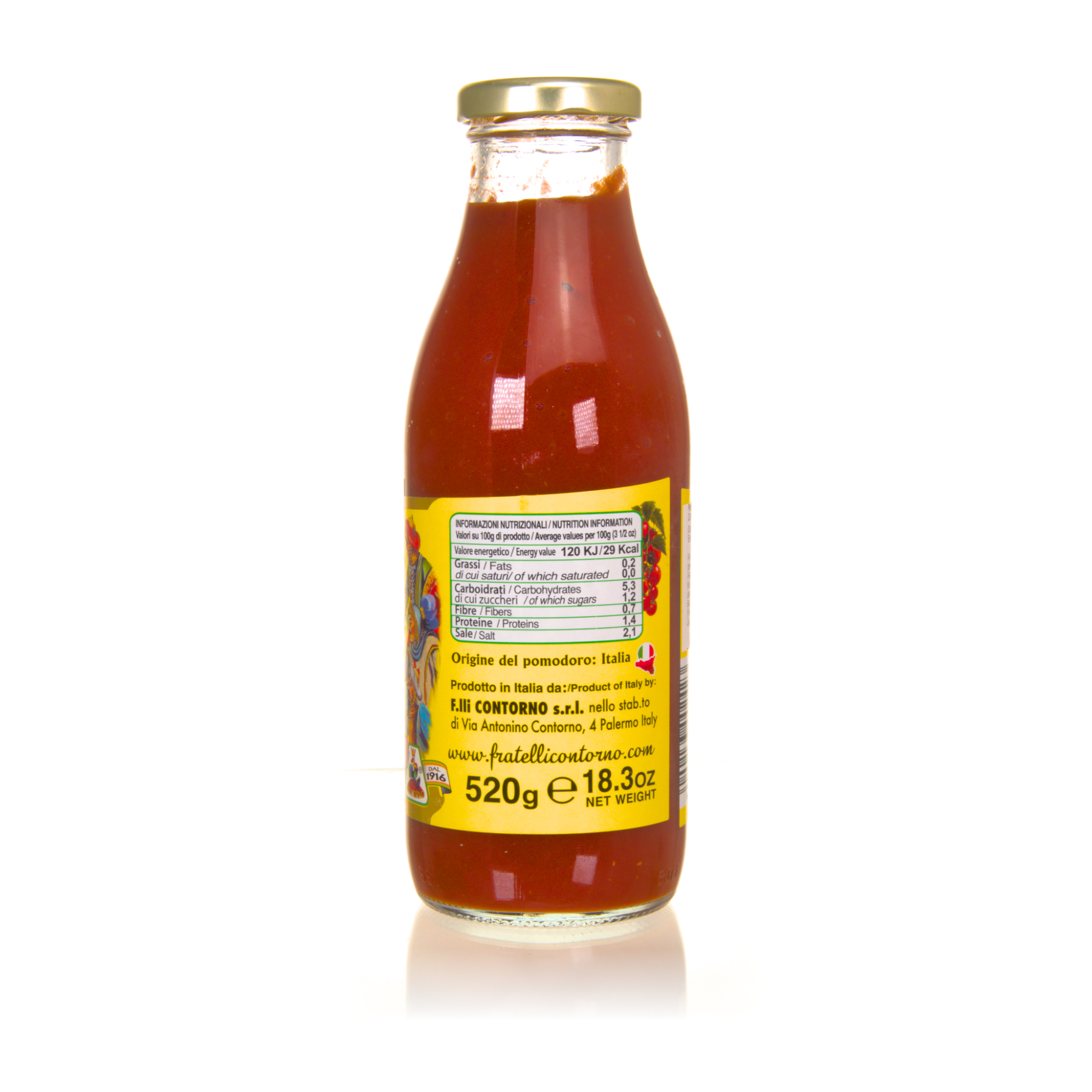 Contorno Passata di Pomodoro con Ciliegino - passierte Tomaten mit Kirschtomaten 520g