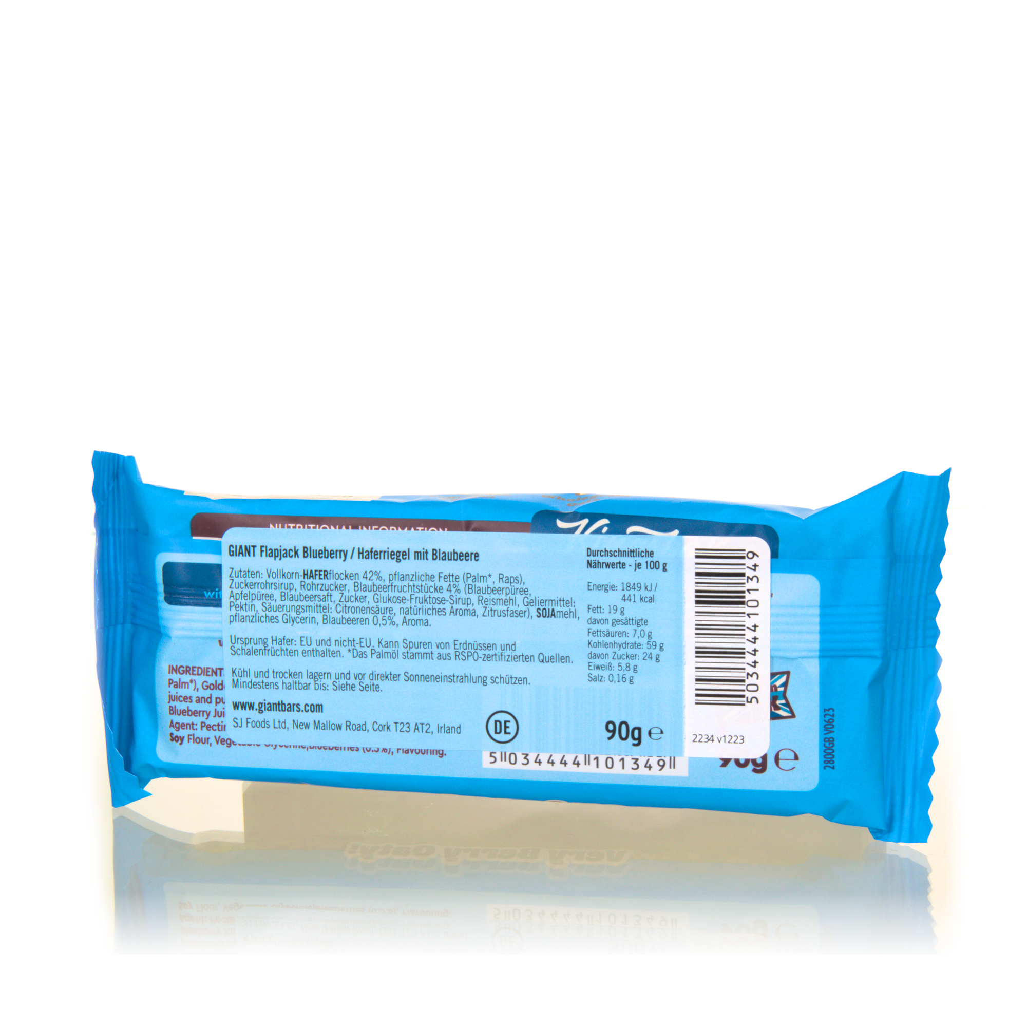 GIANT BAR Blueberry Flapjack - Haferriegel mit Blaubeere