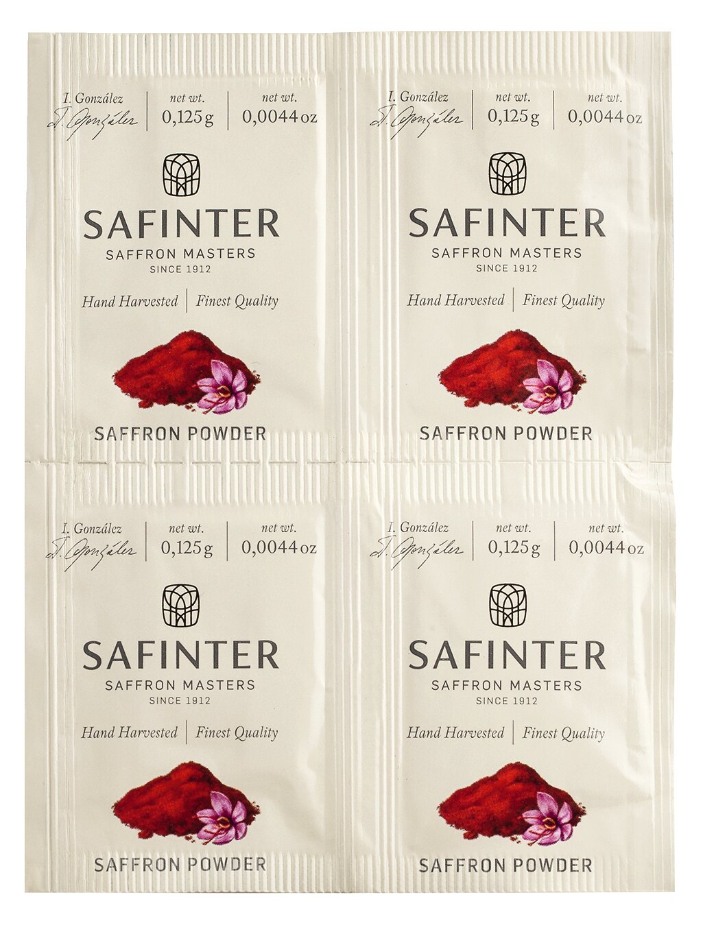 Safinter Safran gemahlen im 4er Portionspack (4x0,125g)