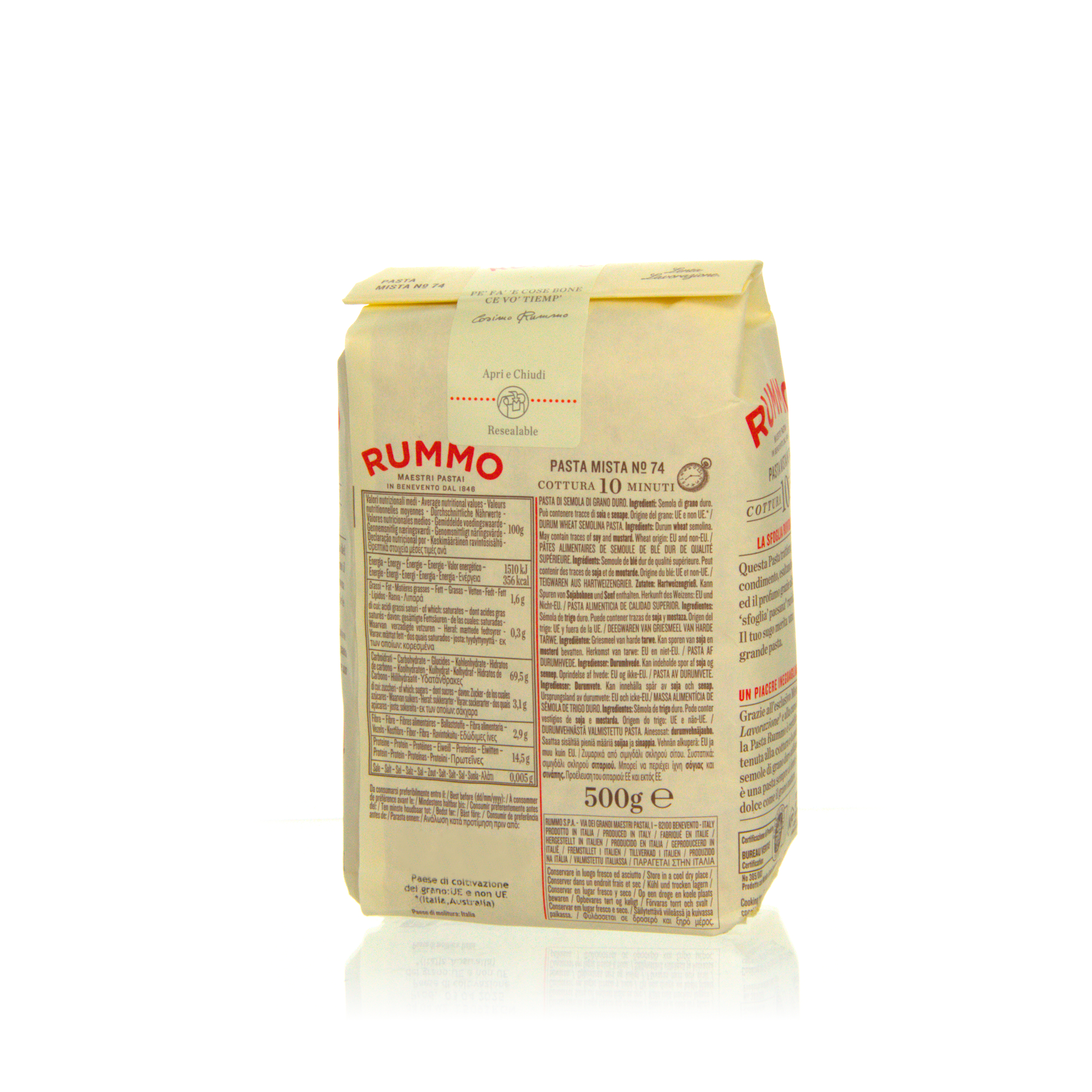 Rummo Pasta Mista No. 74 - Pasta aus Hartweizengrieß