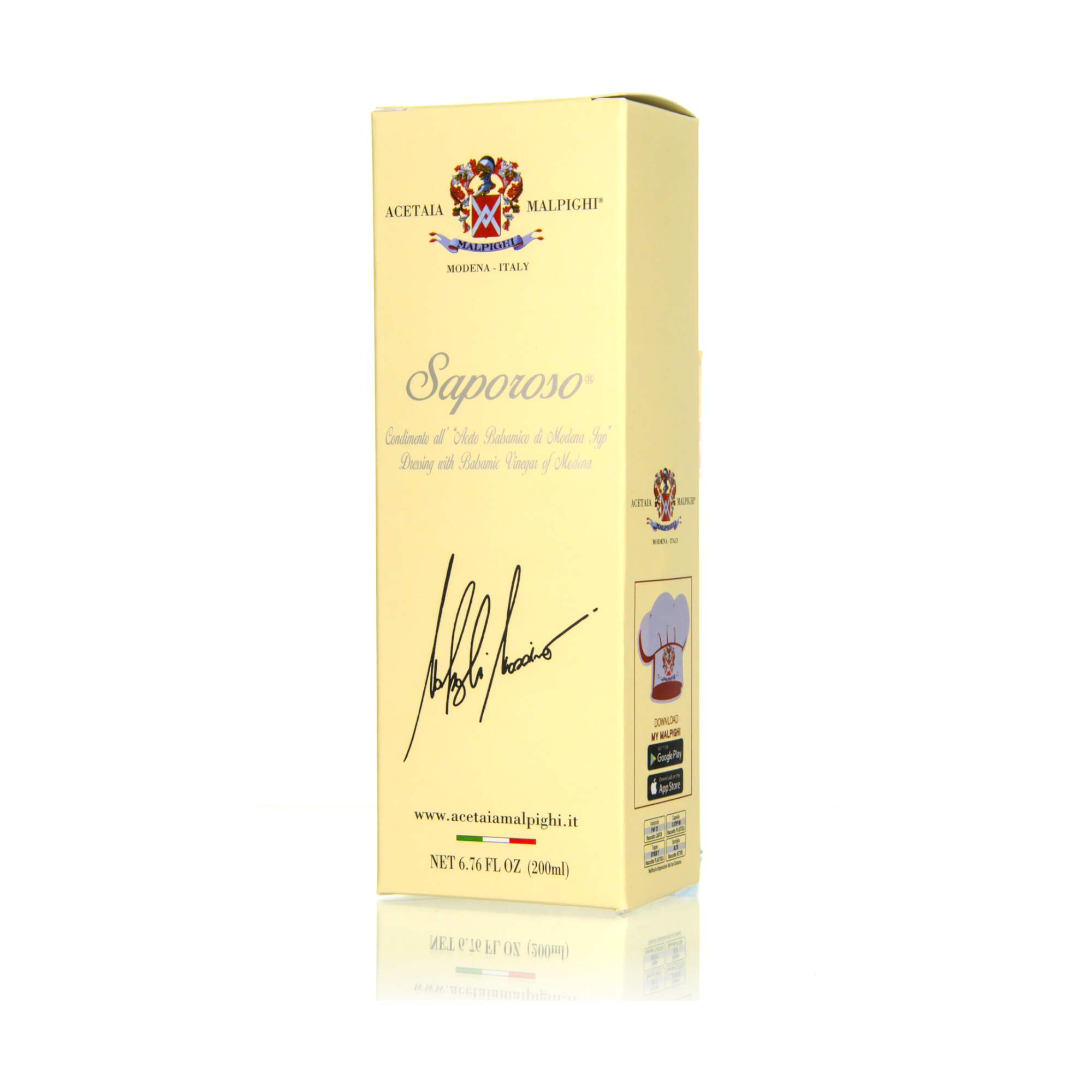 Acetaia Malpighi Saporoso Condimento all Aceto Balsamico di Modena IGP 200ml