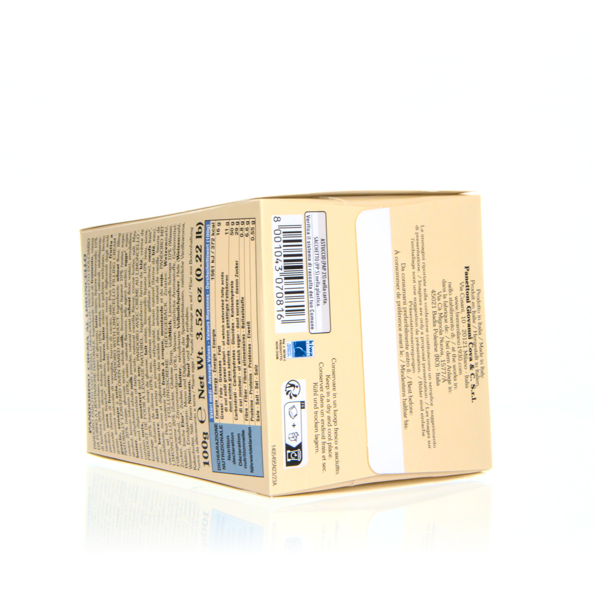 Breramilano 1930 Pandorino Limoncello Kuchen