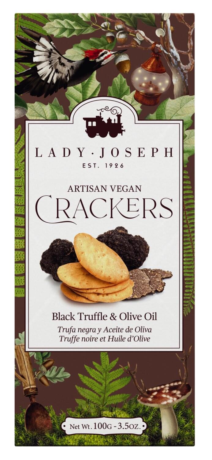 Lady Joseph Cracker mit Schwarzem Trüffel und Olivenöl