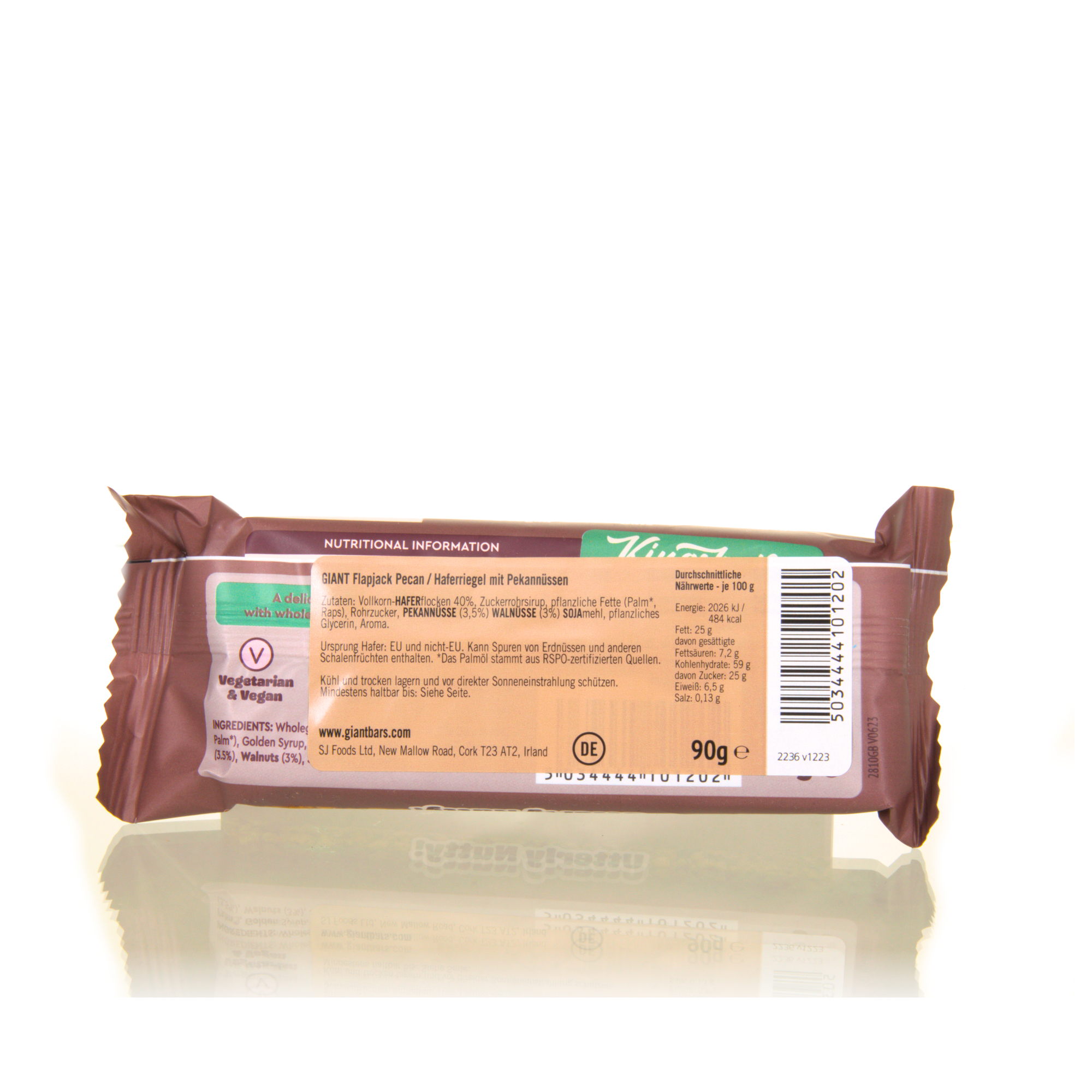 GIANT BAR Pecan Flapjack - Haferriegel mit Pekannüssen