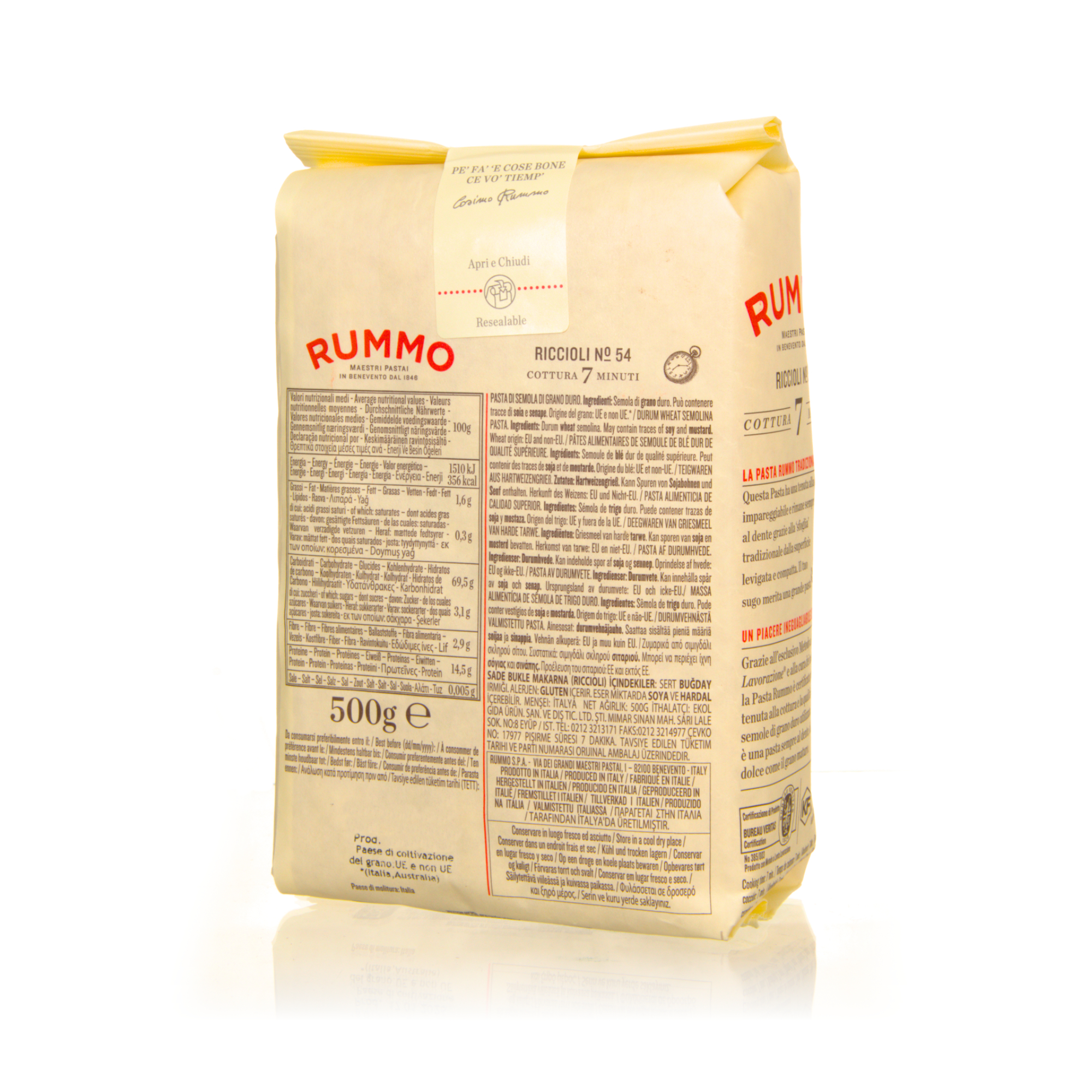 Rummo Riccioli No. 54 - Pasta aus Hartweizengrieß