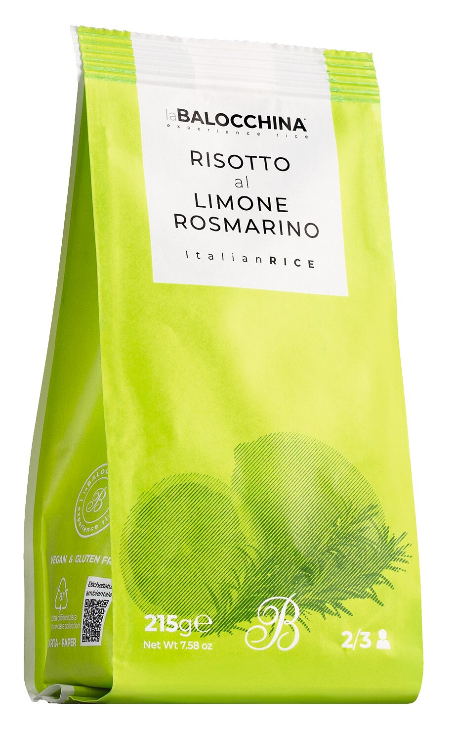 La Balocchina Risotto al limone e rosmarino - Risottomischung mit Zitrone und Rosmarin