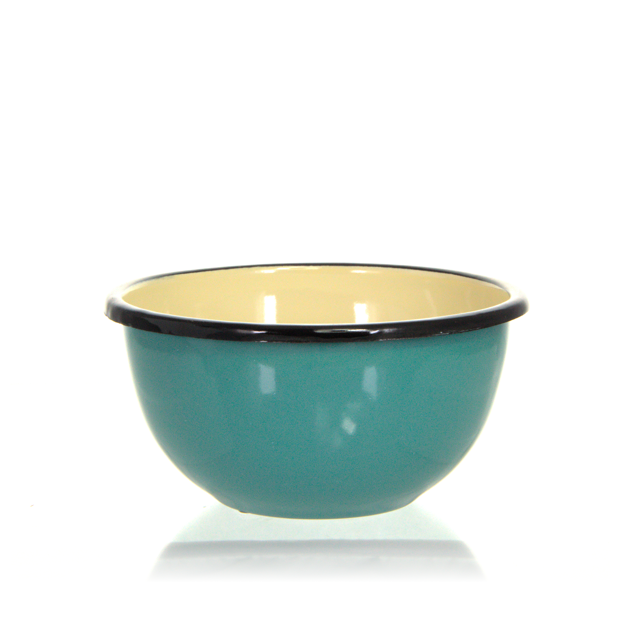 Emaillierte Eisenschüssel blau
