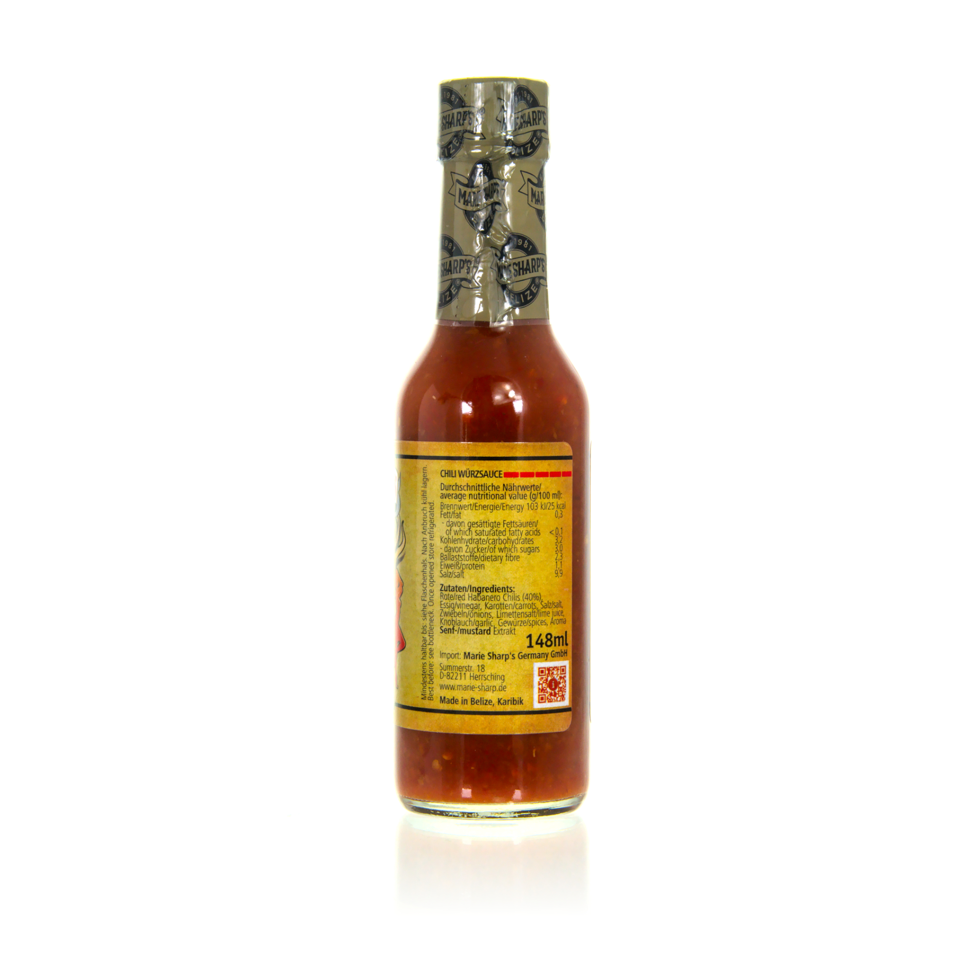 Marie Sharp`s Smokin Marie - rauchige Habanero Chili Sauce