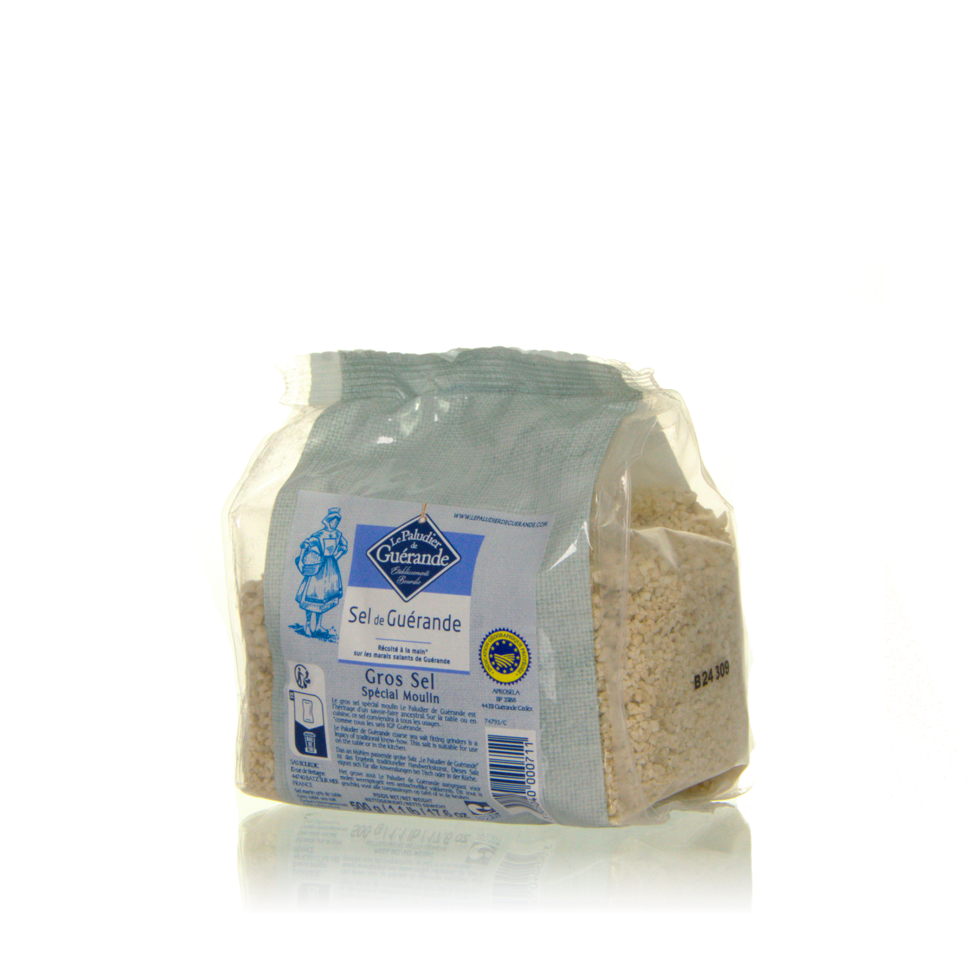 Le Paludier Sel de Guérande IGP - grobes Salz für die Mühle