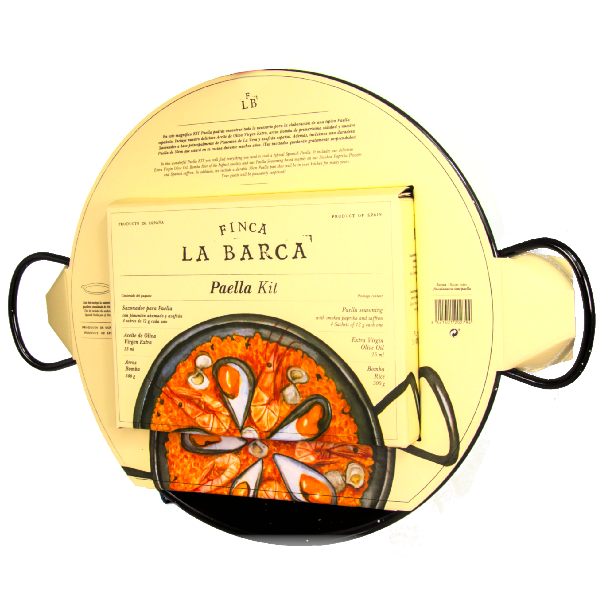 Finca La Barca Paella Kit inkl. 30cm Paellapfanne