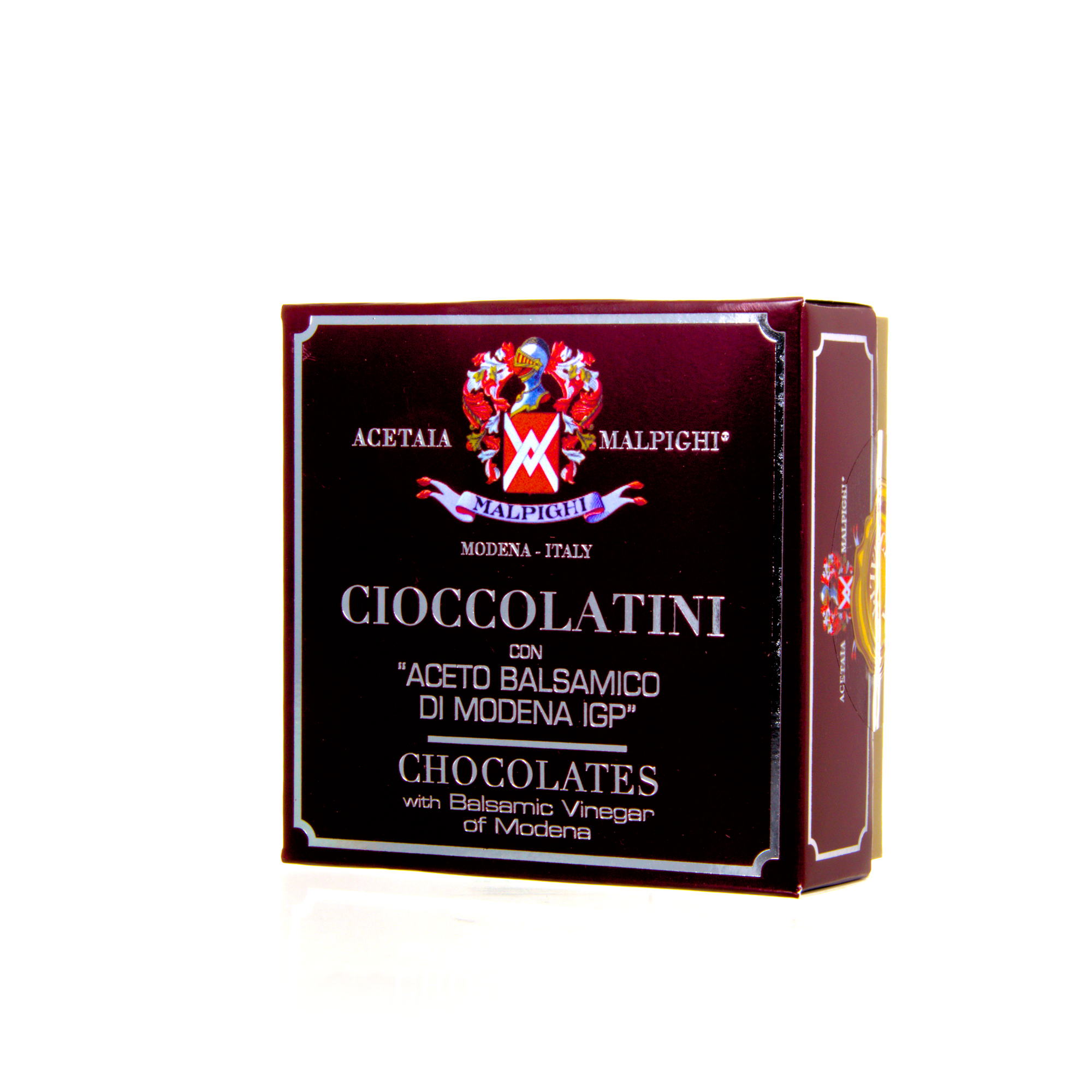 Acetaia Malpighi Cioccolatini - dunkle Schokoladenpralinen mit Aceto Balsamico di Modena IGP