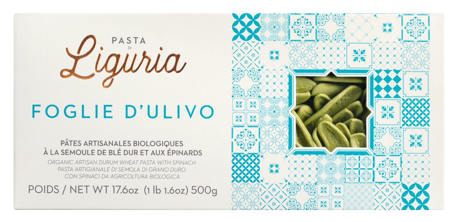 Pasta di Liguria Foglie d'ulivo - Olivenblatt Nudeln mit Spinat