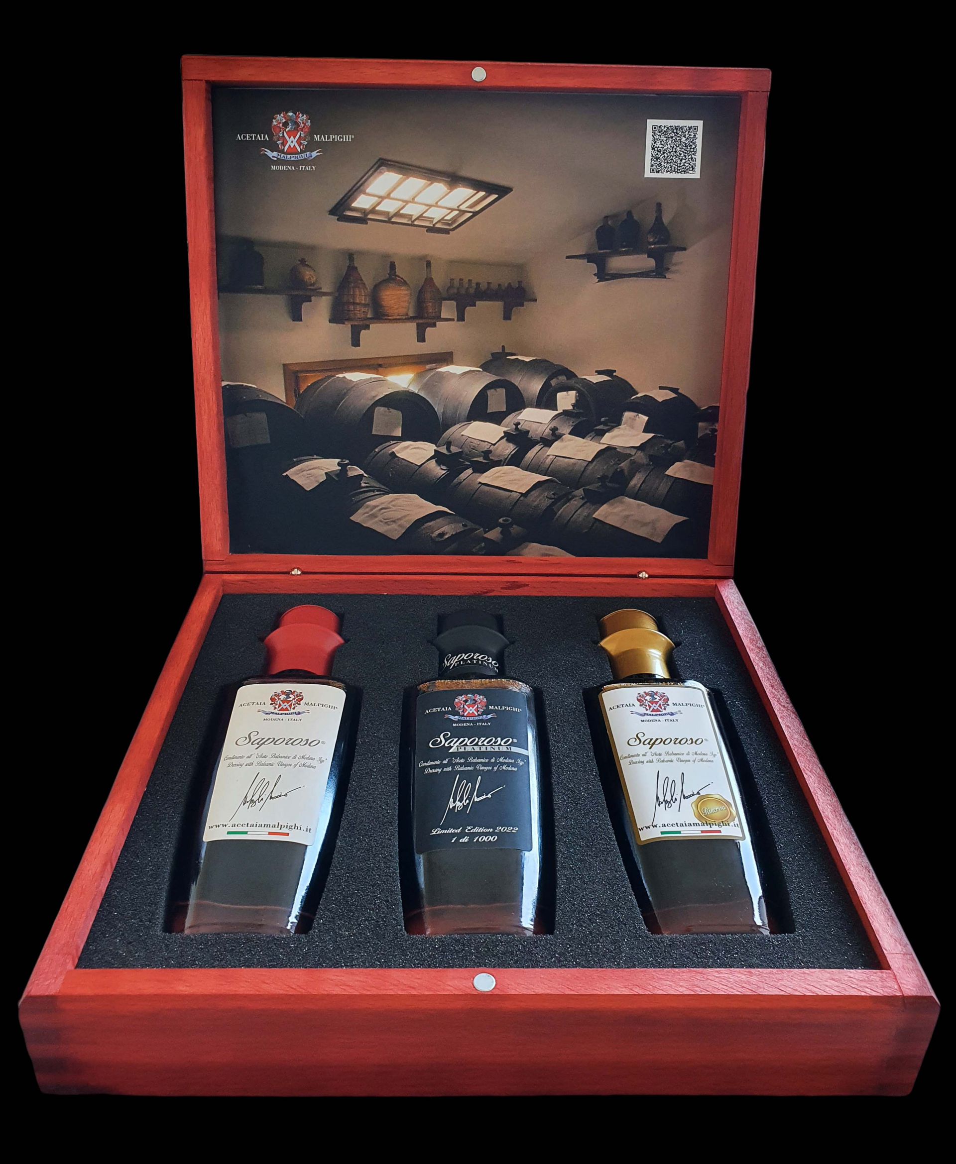 Jubiläumsbox mit 3 Flaschen Saporoso