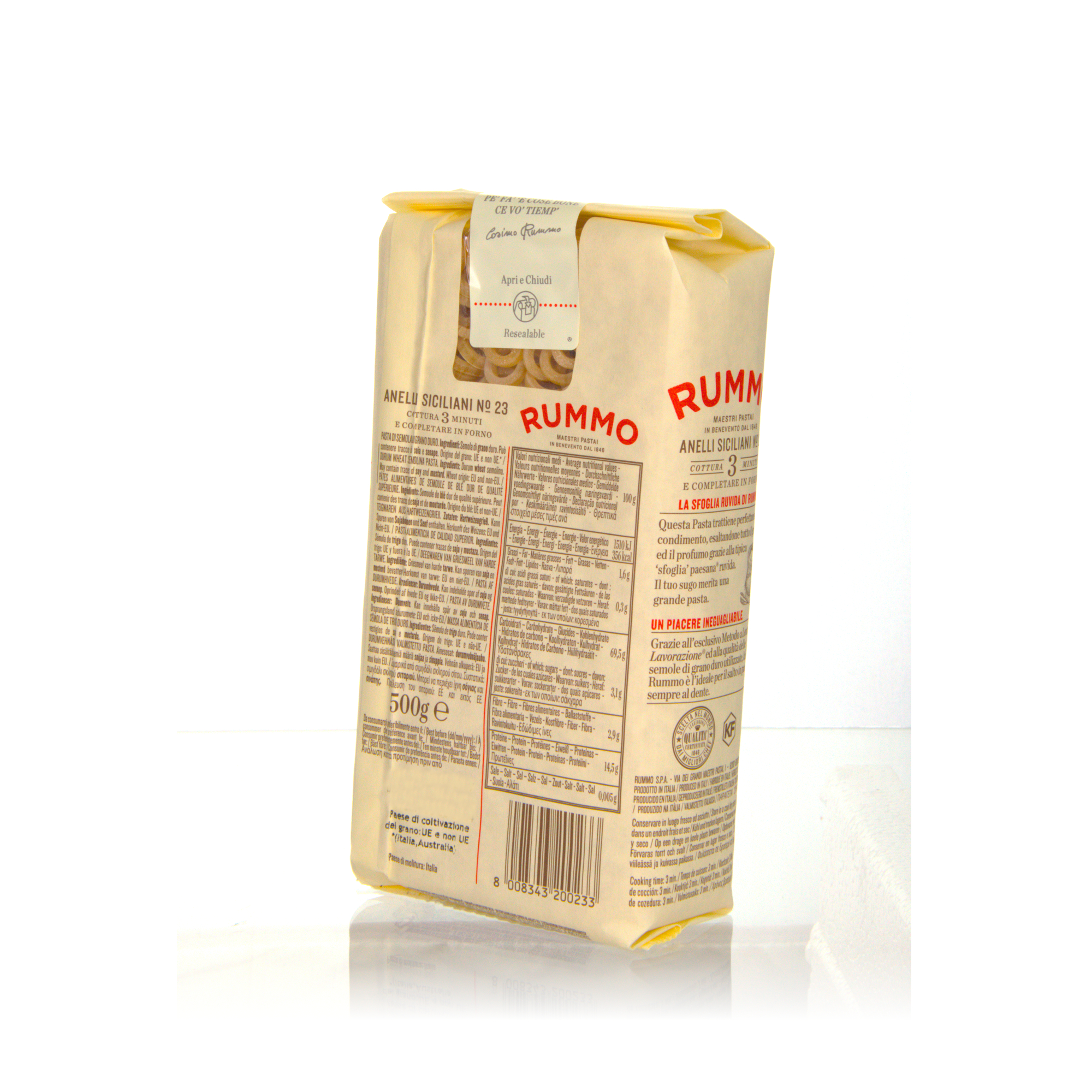 Rummo Anelli Siciliani No. 23 - Pasta aus Hartweizengrieß