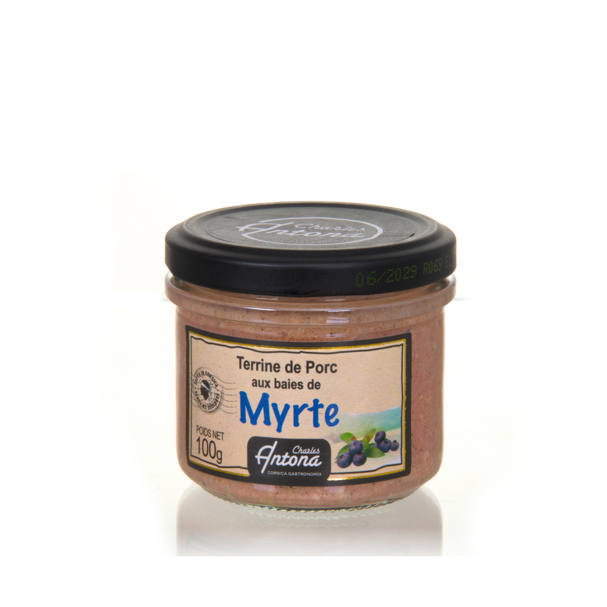 Charles Antona Schweineterrine mit Myrtenbeeren