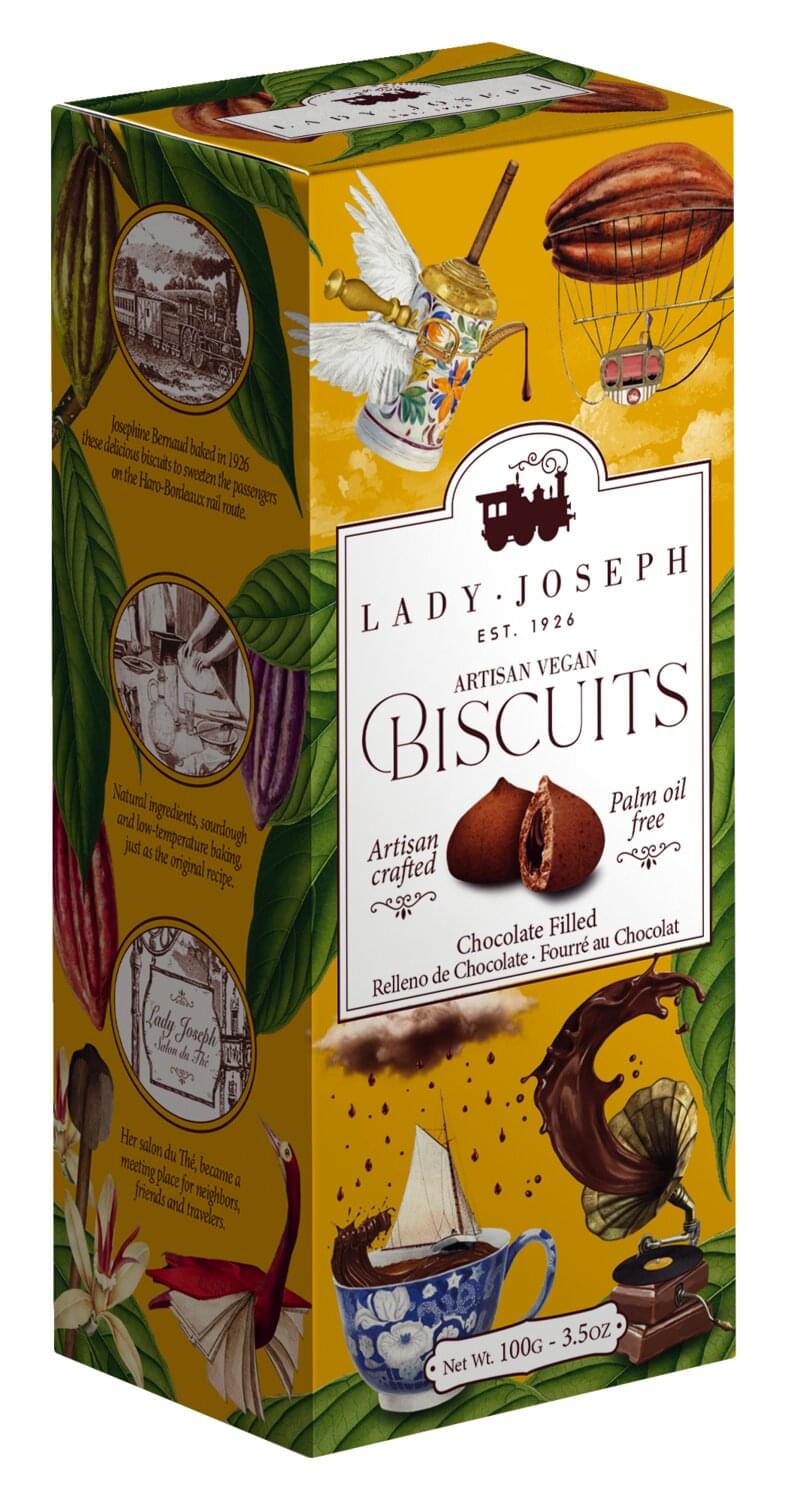 Lady Joseph Chocolate filled Cookies - Keks mit Schokoladenfüllung vegan