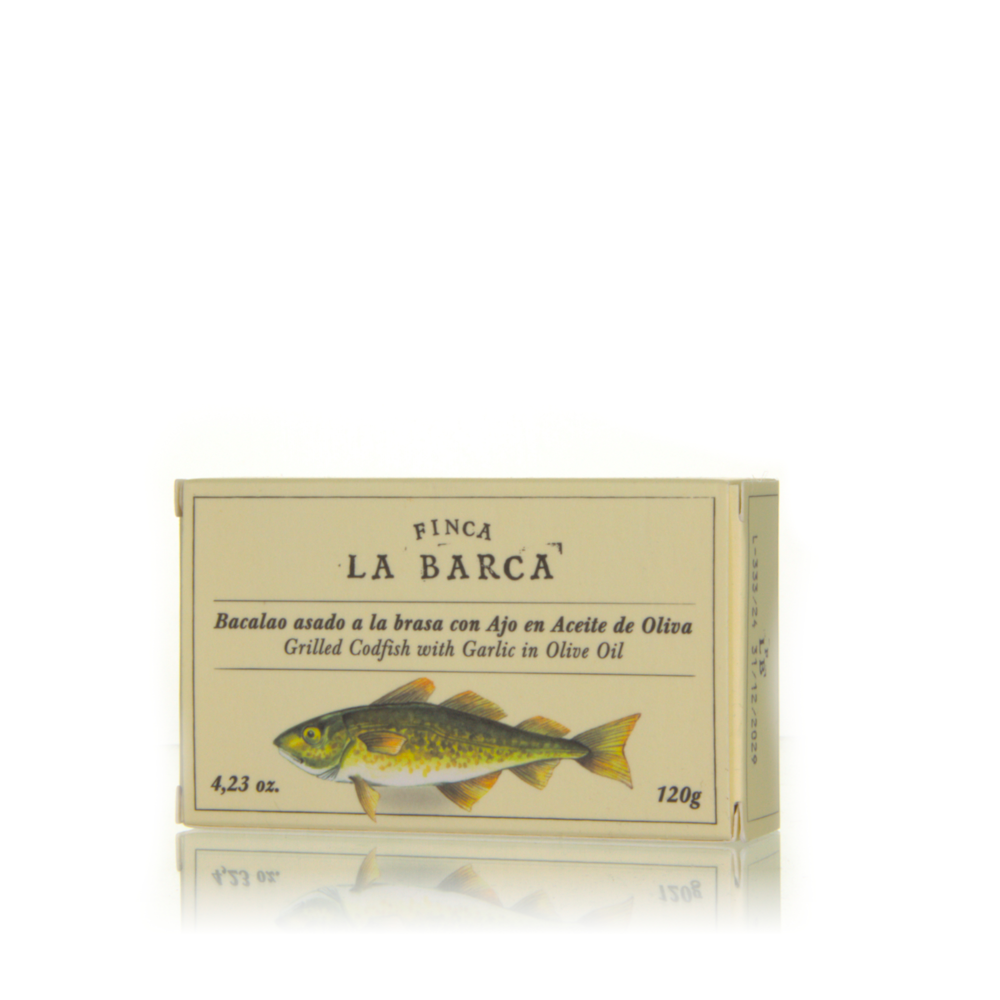 Finca La Barca gegrillter Kabeljau mit Knoblauch in Olivenöl