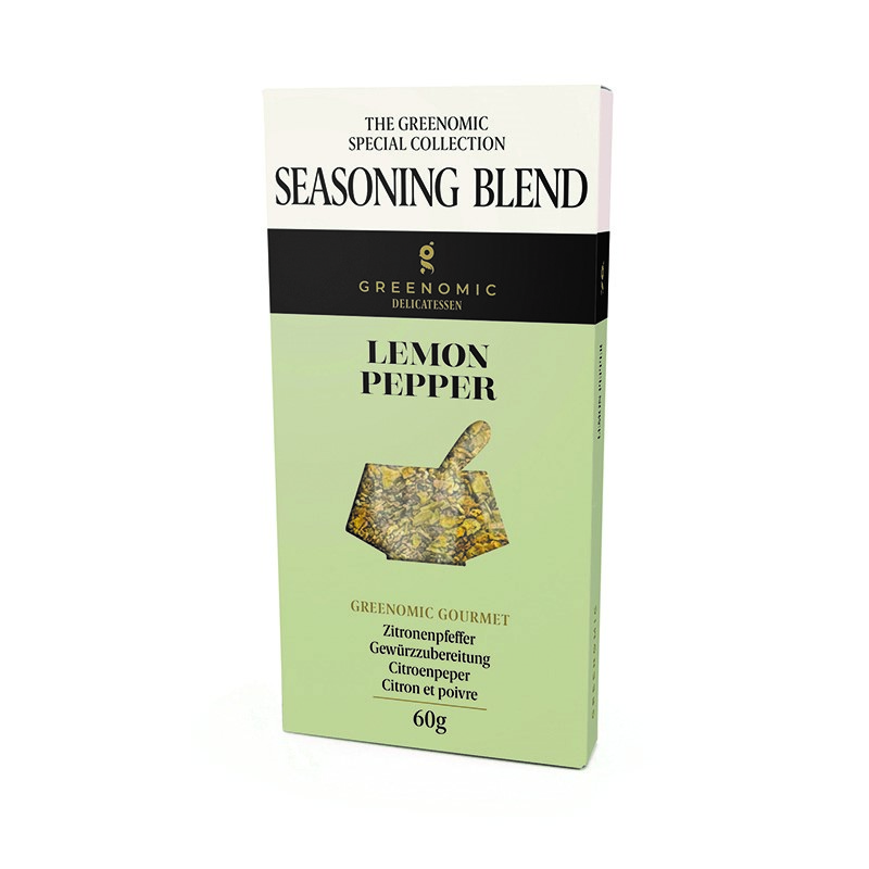 Greenomic Delikatessen Lemon Pepper Gewürzmischung Nachfüllpack