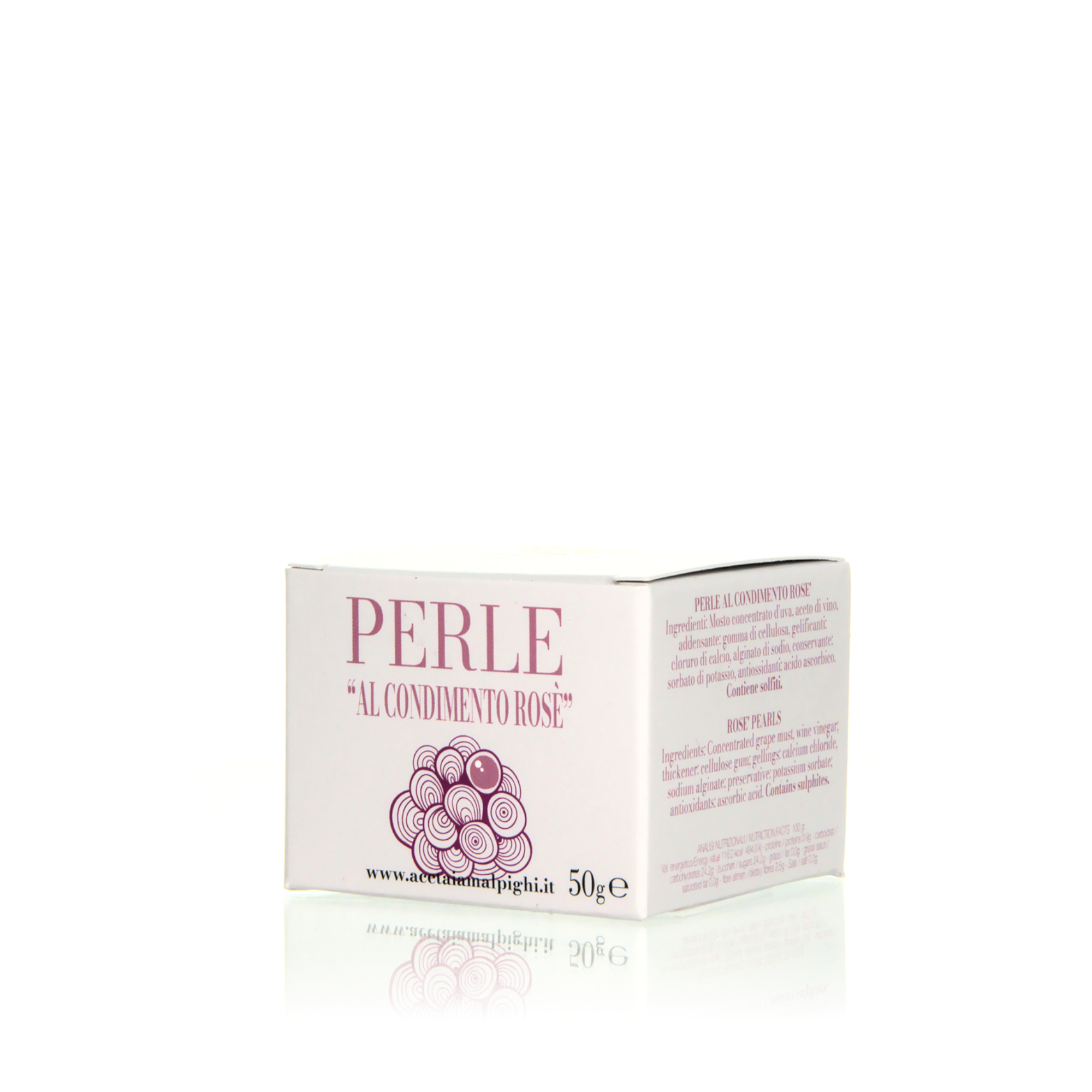 Acetaia Malpighi Perlen mit Condimento Rosè