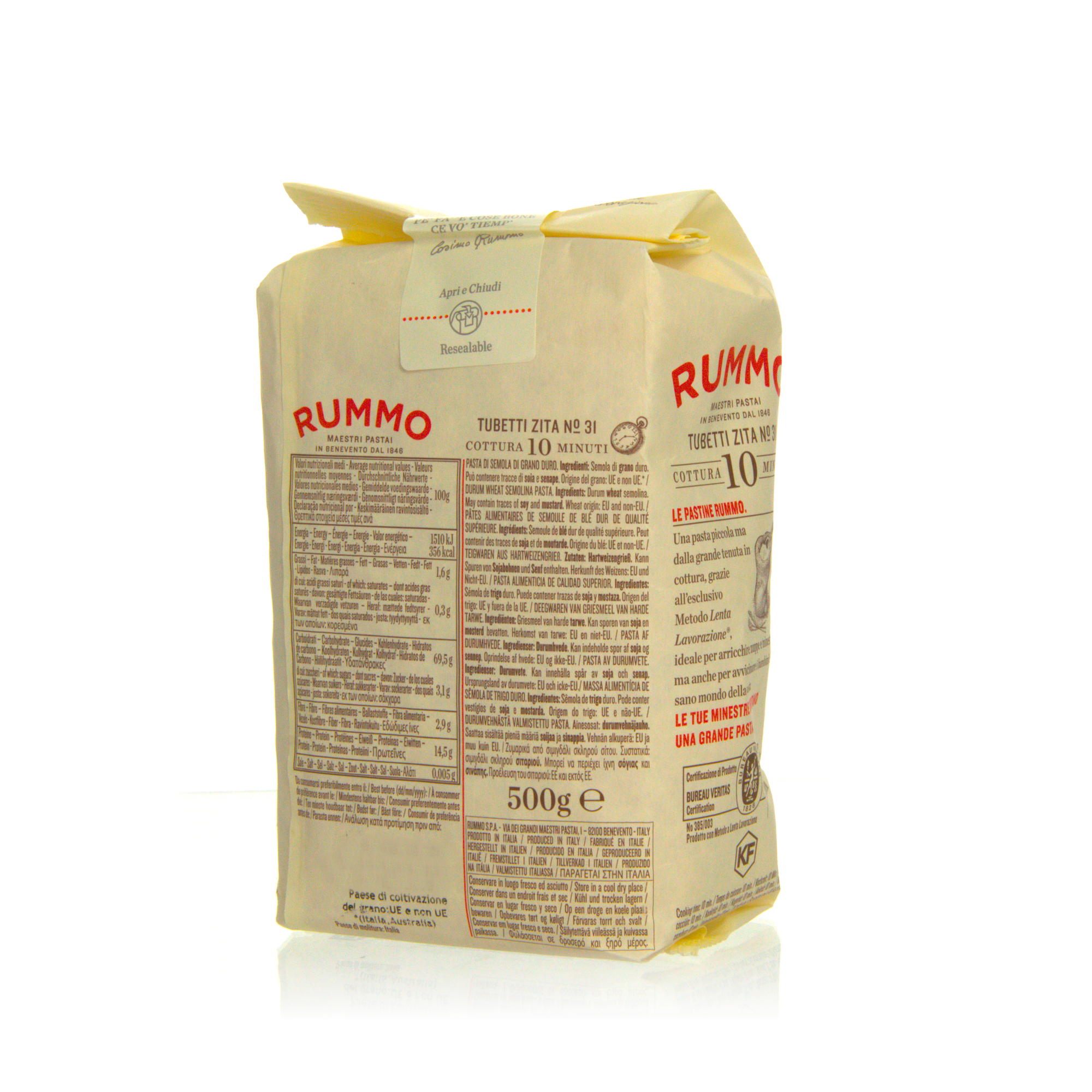 Rummo Tubetti Zita No. 31 - Pasta aus Hartweizengrieß