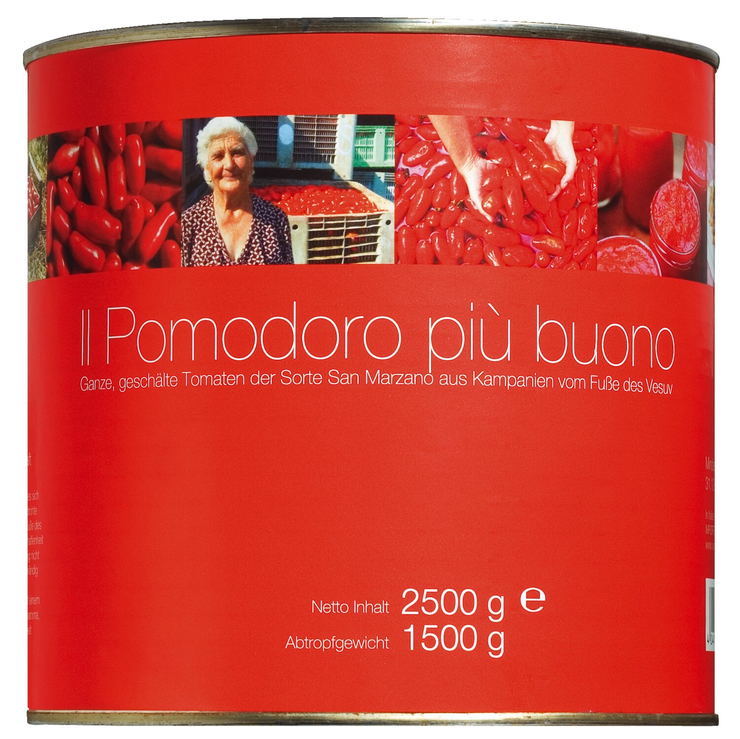 Il Pomodoro piu Buono - San Marzano Tomaten ganz & geschält 2500g