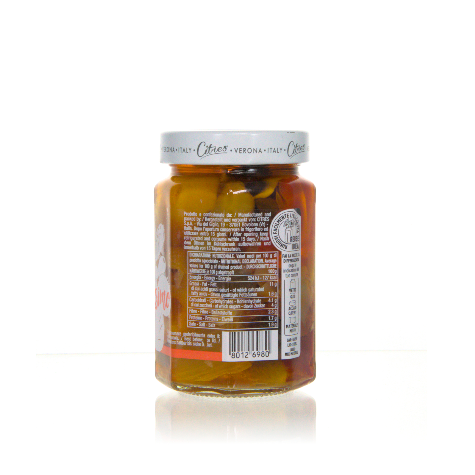 Citres Antipastissimo - gemischten Gemüse in Sonnenblumenöl