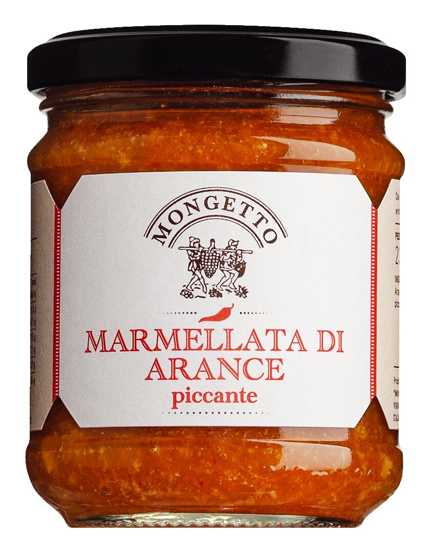 Mongetto Marmellata di arancia piccante - Orangenmarmelade mit Chili