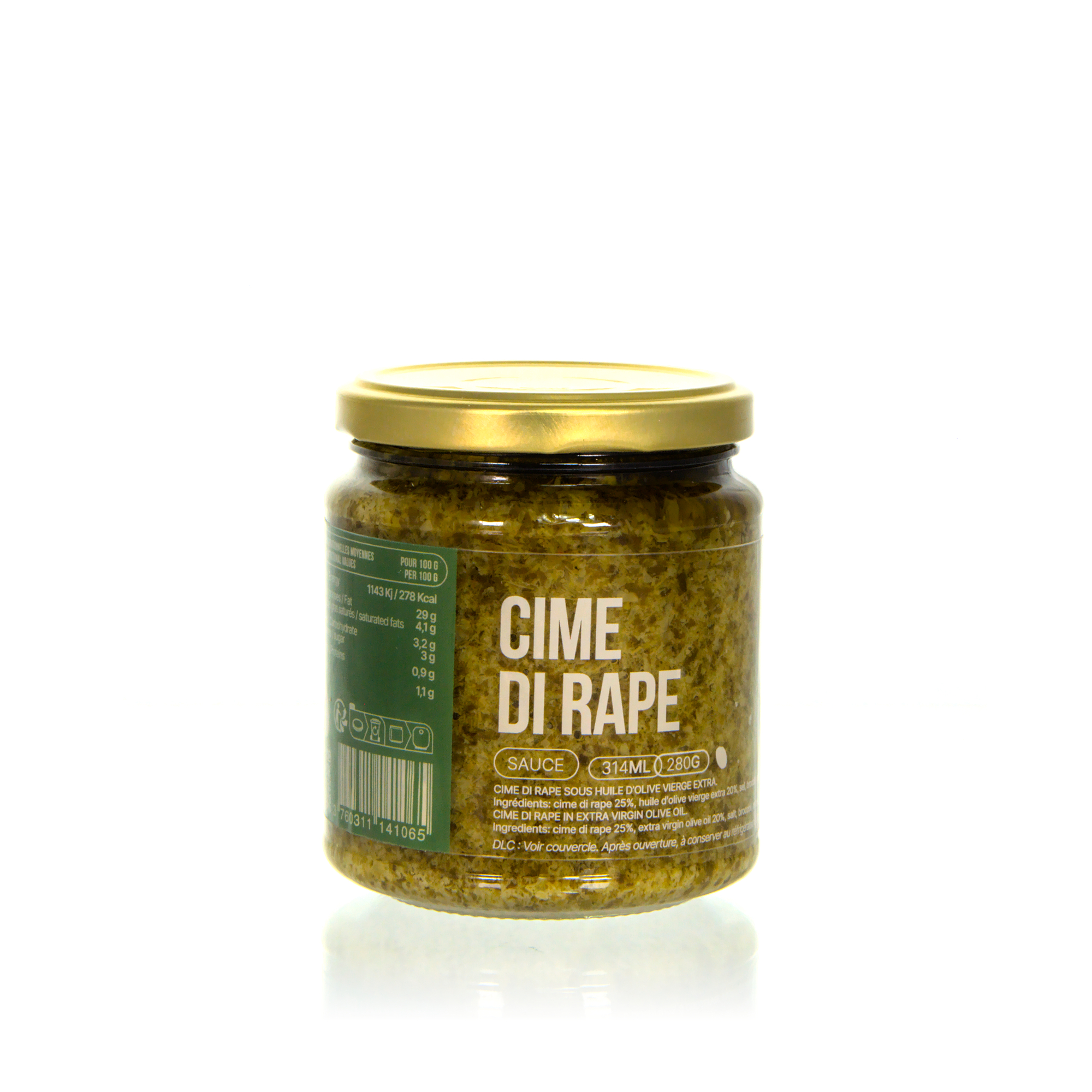 Olio di Serra Cime de Rapa - Sauce aus Stängelkohl mit Olivenöl