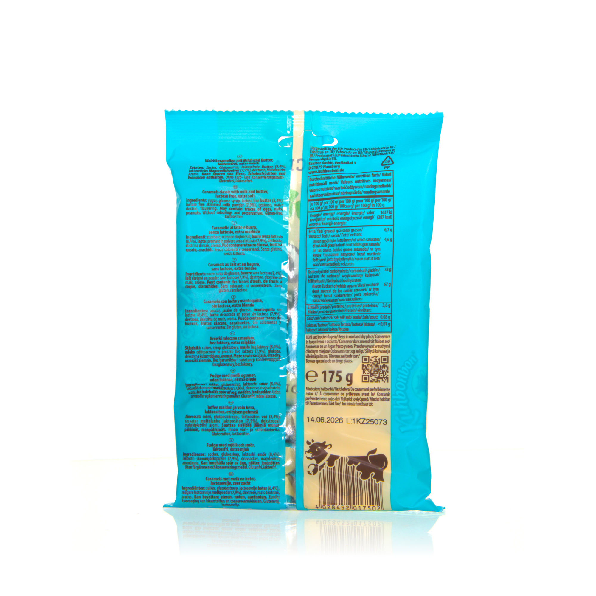 Kuhbonbon Classic laktosefrei - Weichkaramellen 175g