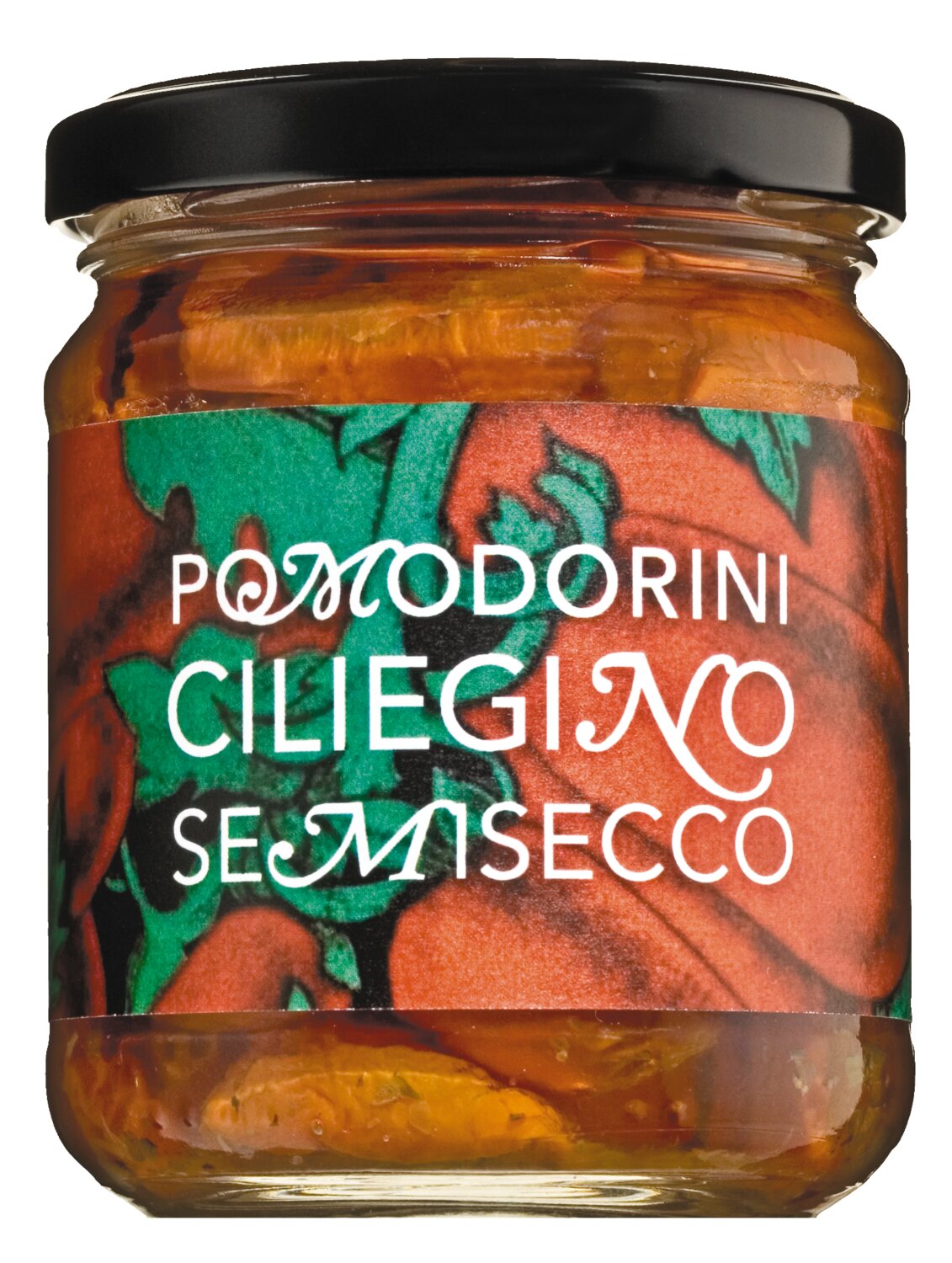 Pomodorini ciliegino semisecco- Kirschtomaten halbgetrocknet in Sonnenblumenöl