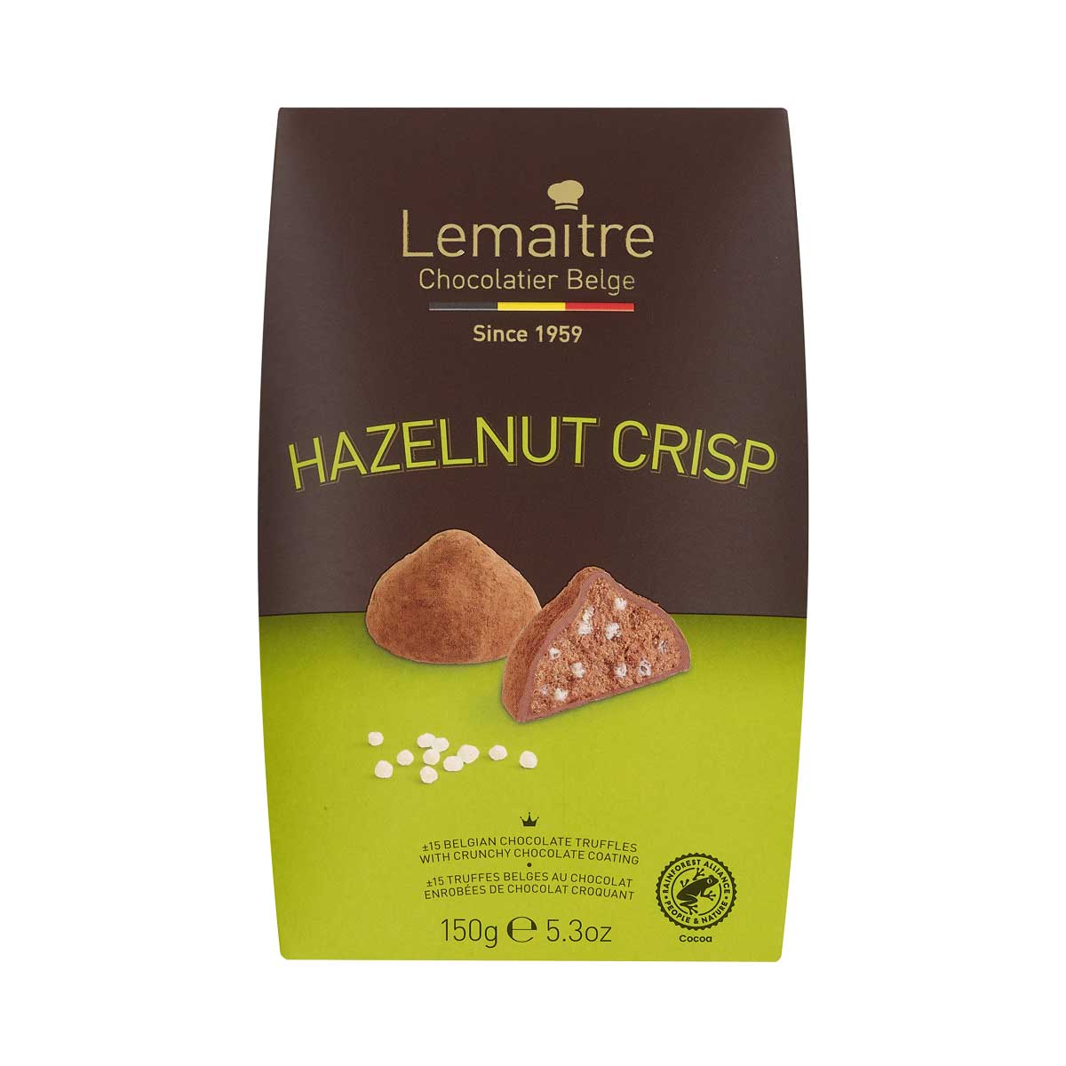Lemaître Kakaokonfekt Haselnuss Crisp