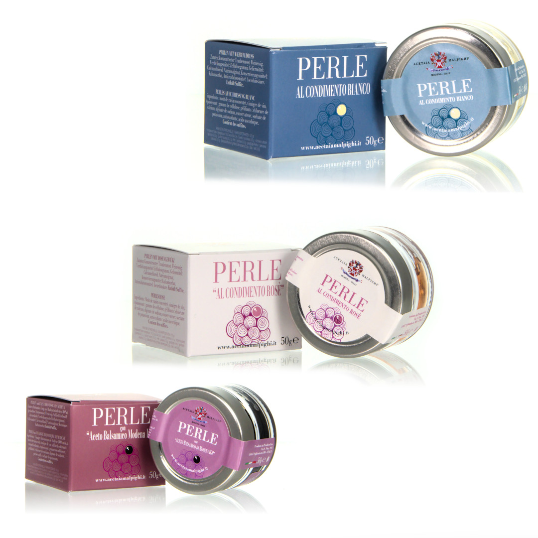 Acetaia Malpighi Balsamico Perlen Set