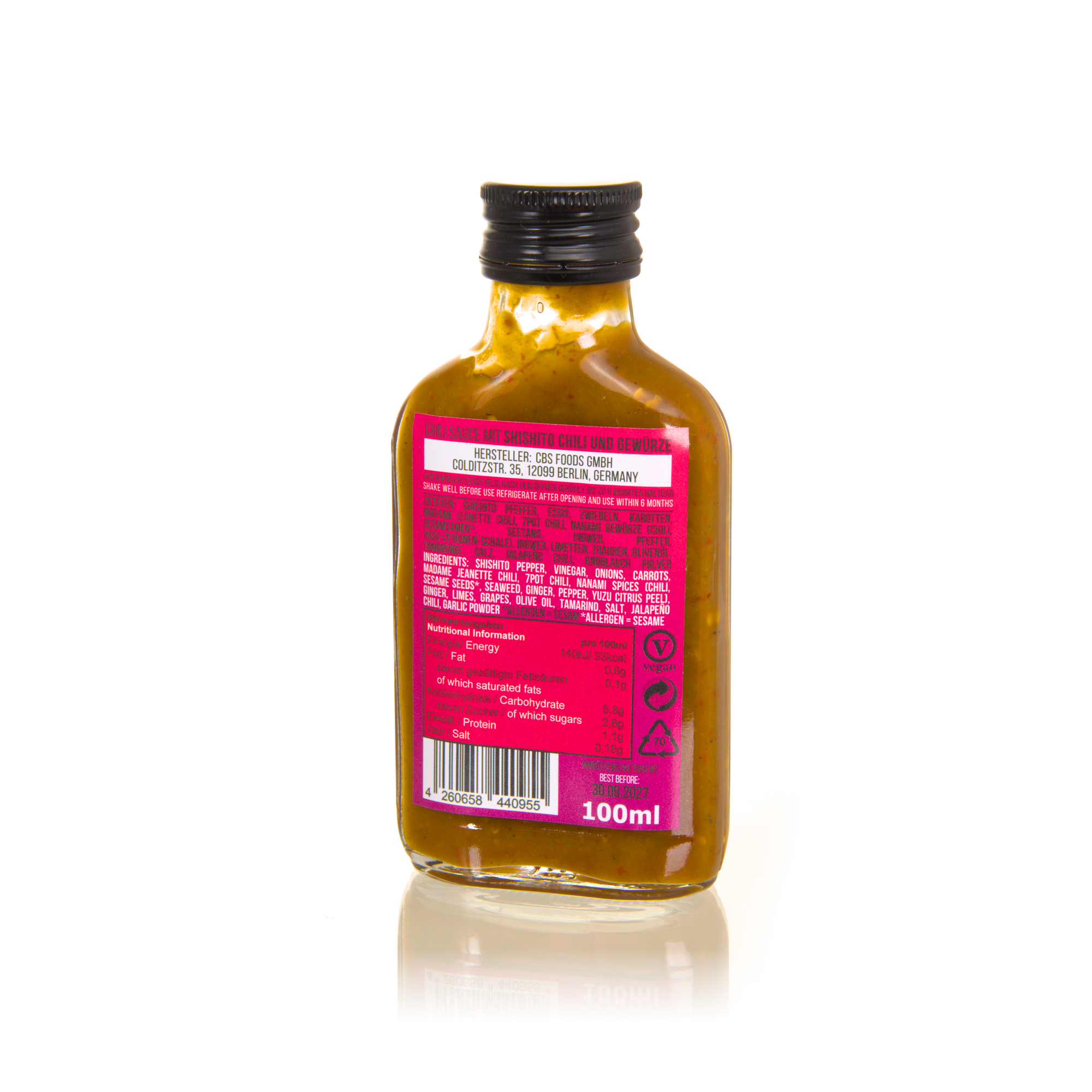Crazy Bastard Hot Sauce - Shishito Nanami