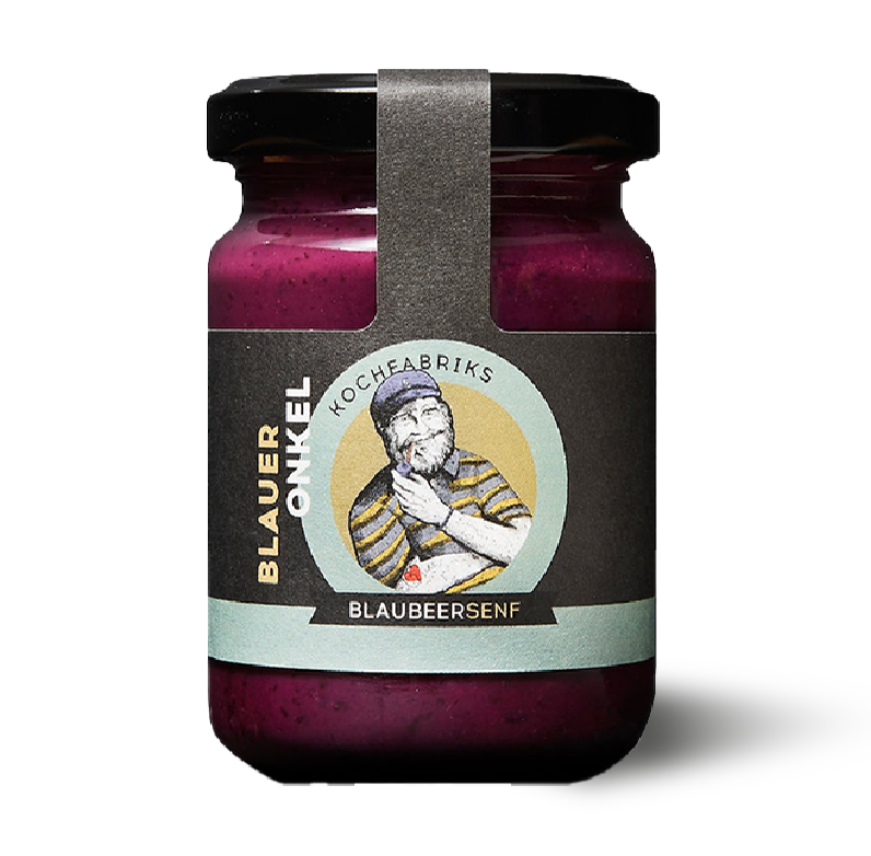 Kochfabriks Blaubeer Senf Blauer Onkel