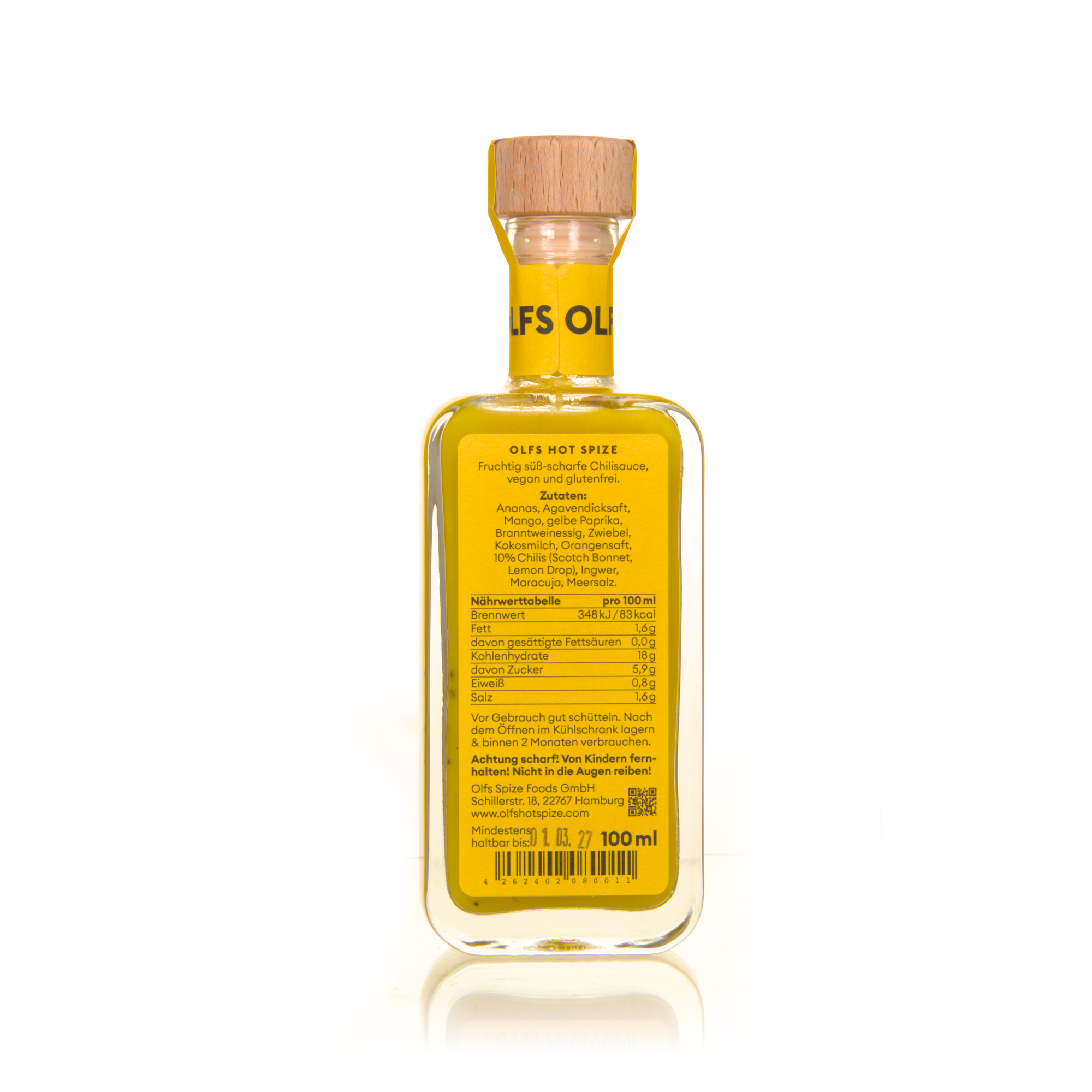 Olfs Hot Spize Sweet Yellow Chilisauce