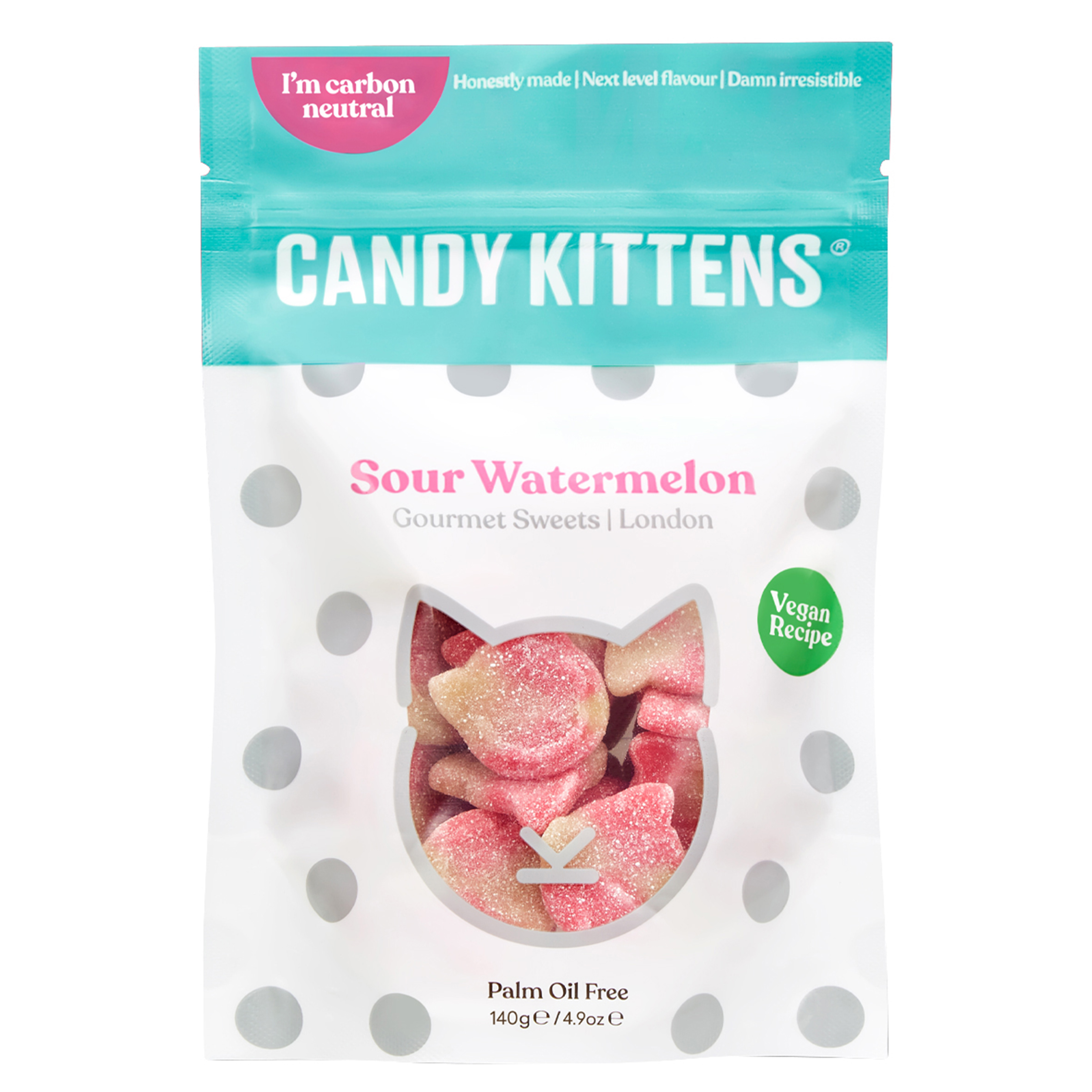 Candy Kittens vegane Fruchtgummi Sour Watermelon