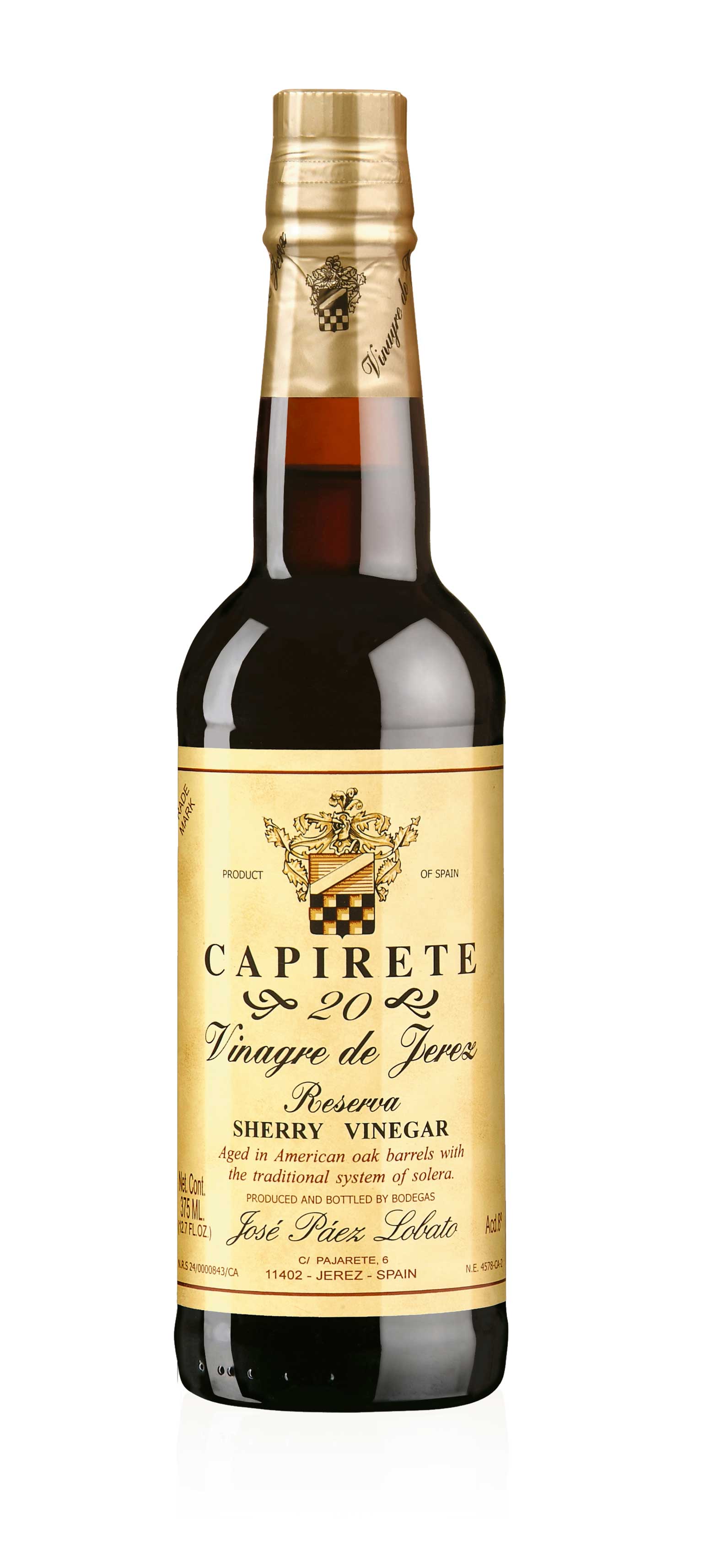 José Páez Lobato Capirete Vinegara de Jerez Reserva 20 - Sherry Essig