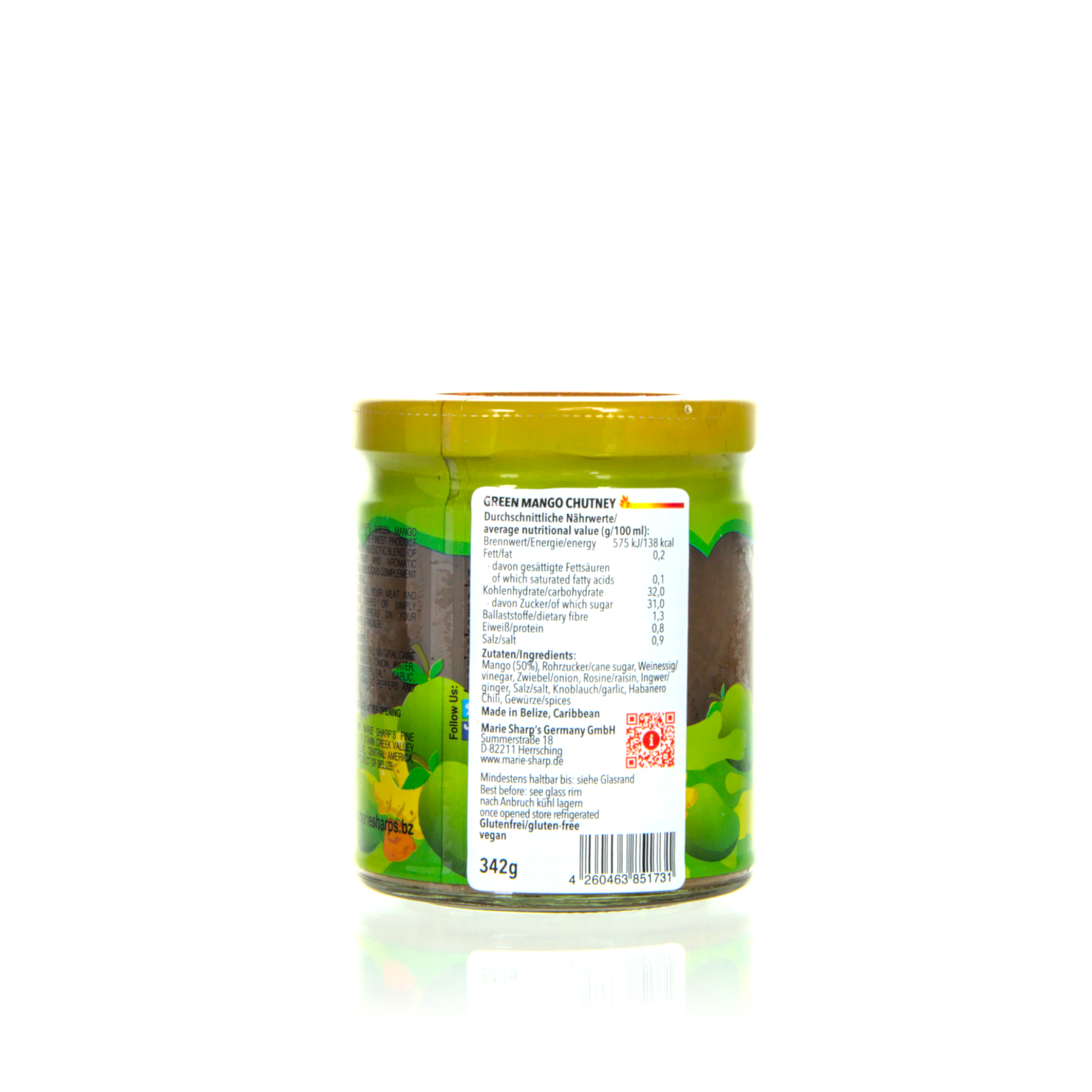 Marie Sharp`s Green Mango Chutney