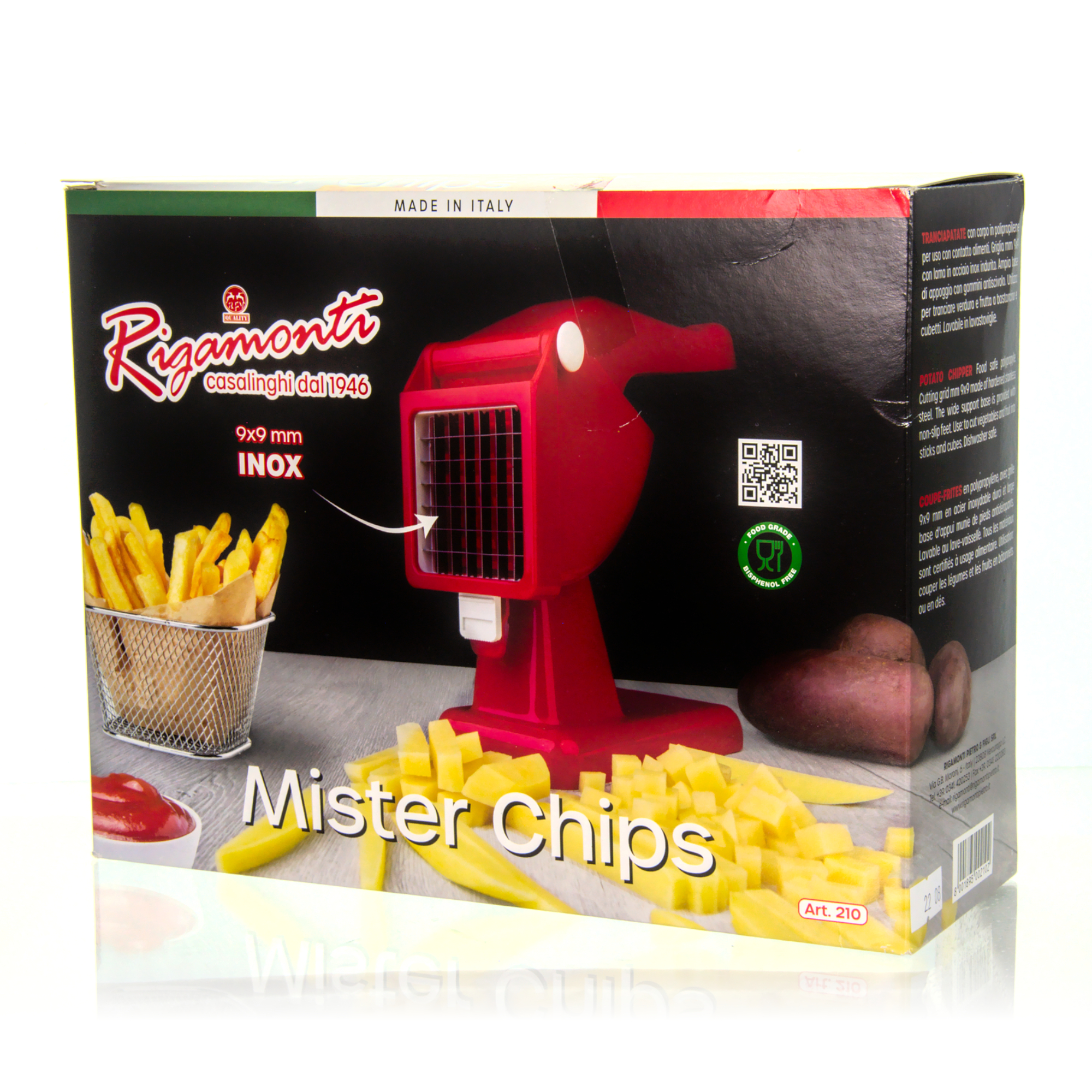 Rigamonti "Mister Chips" Pommesschneider weiß