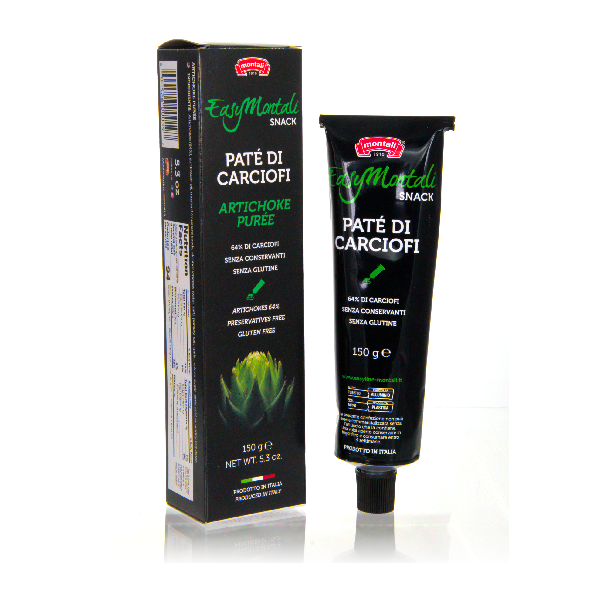 Montali Easy Snack Paté di carciofi -  Artischoken Paste glutenfrei