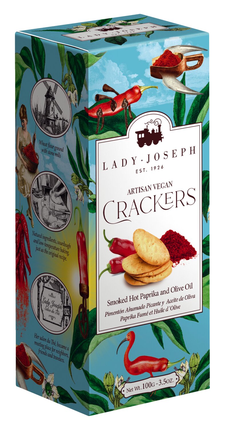 Lady Joseph Cracker mit geräuchertem Paprika und Olivenöl