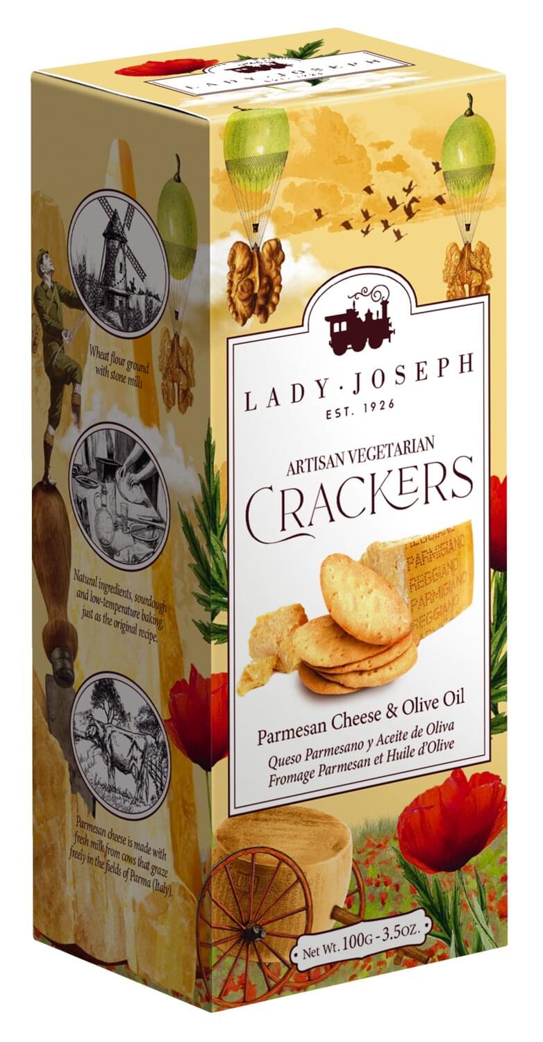 Lady Joseph Cracker mit Parmesan und Olivenöl