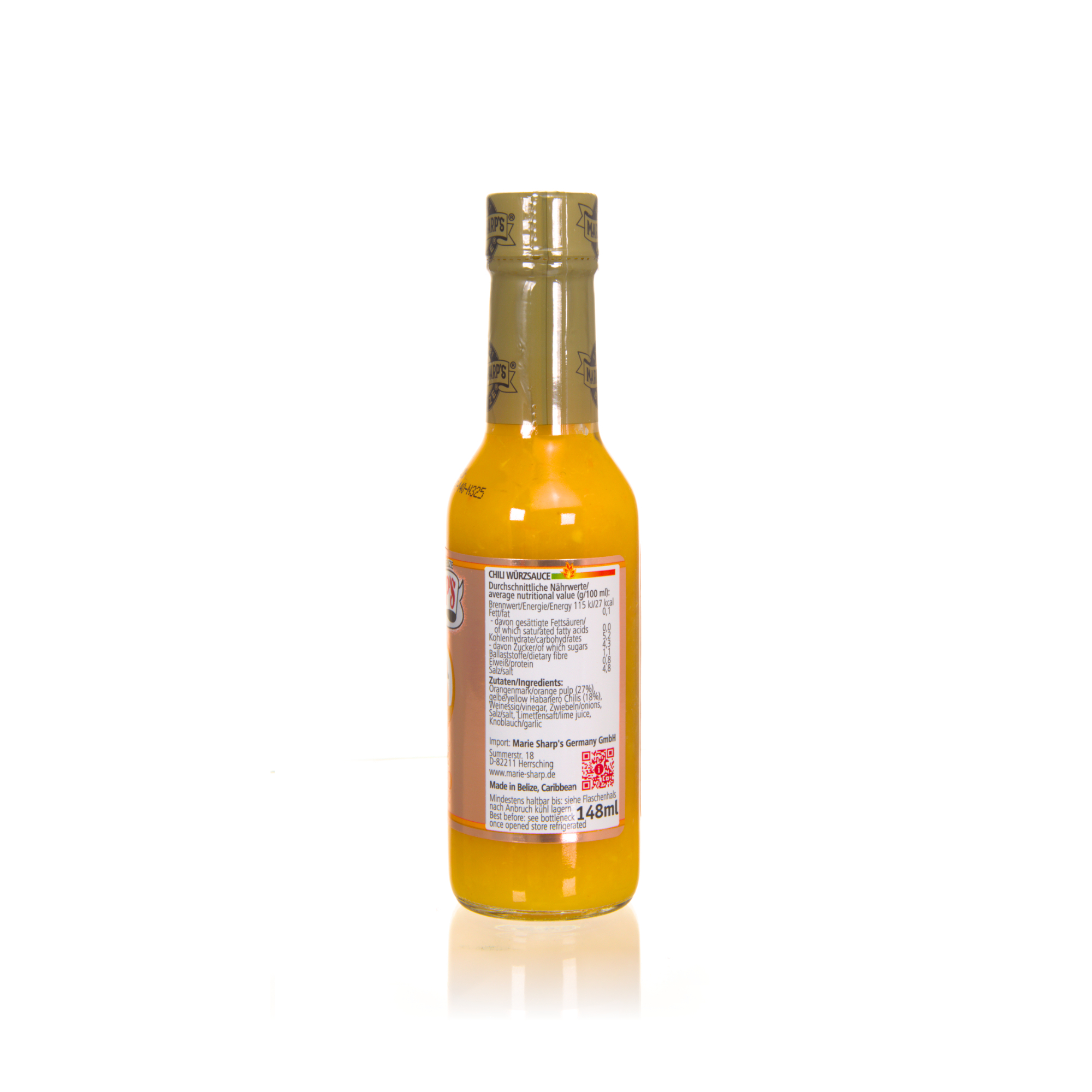 Marie Sharp`s Orange Habanero Pepper Sauce