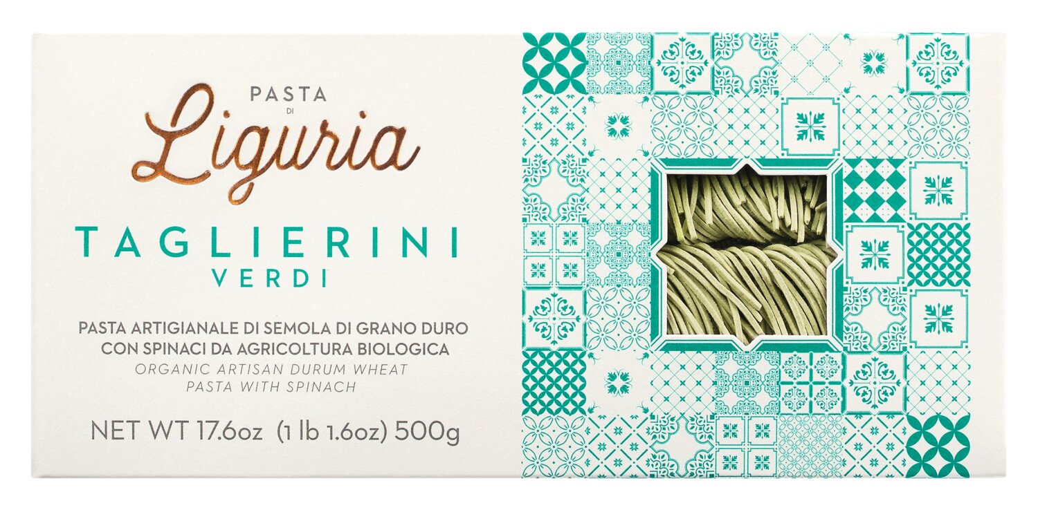 Pasta di Liguria Taglierini verdi - dünne Bandnudeln mit Spinat