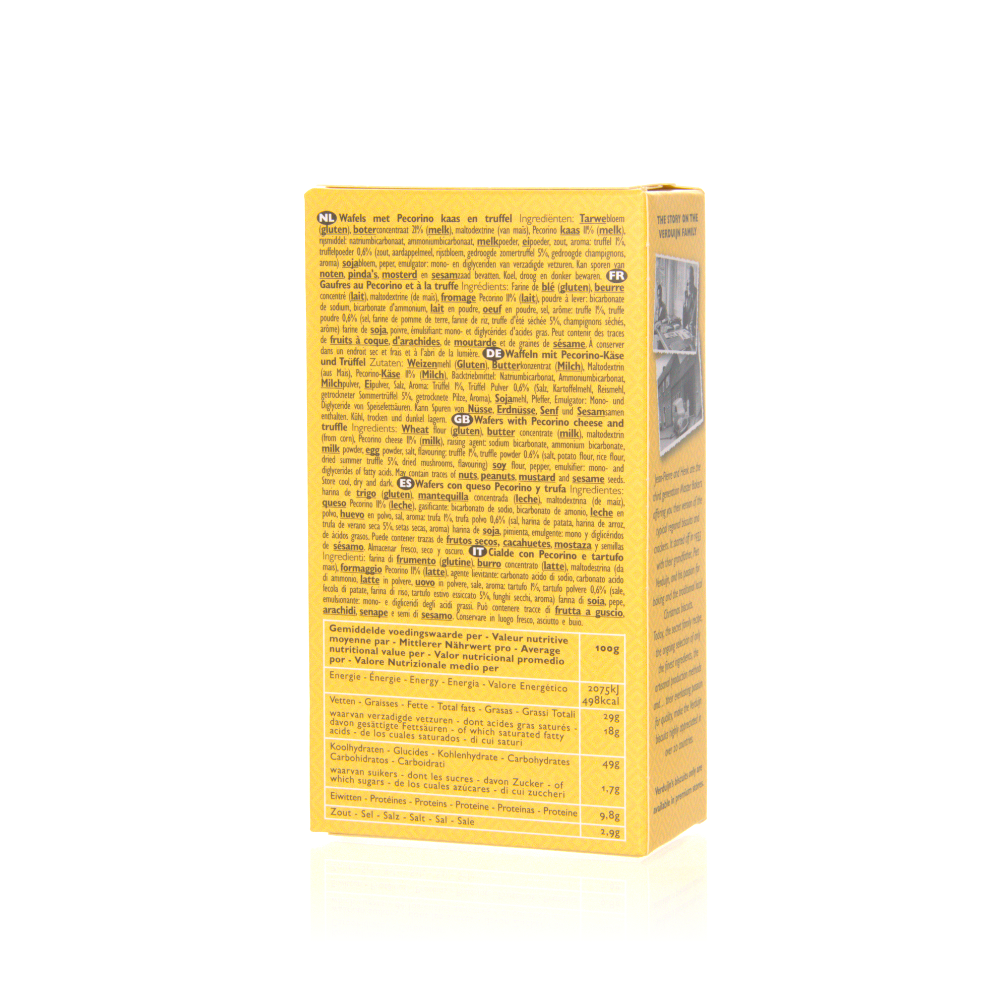Verduijn´s Pecorino Trüffel Waffeln Cracker