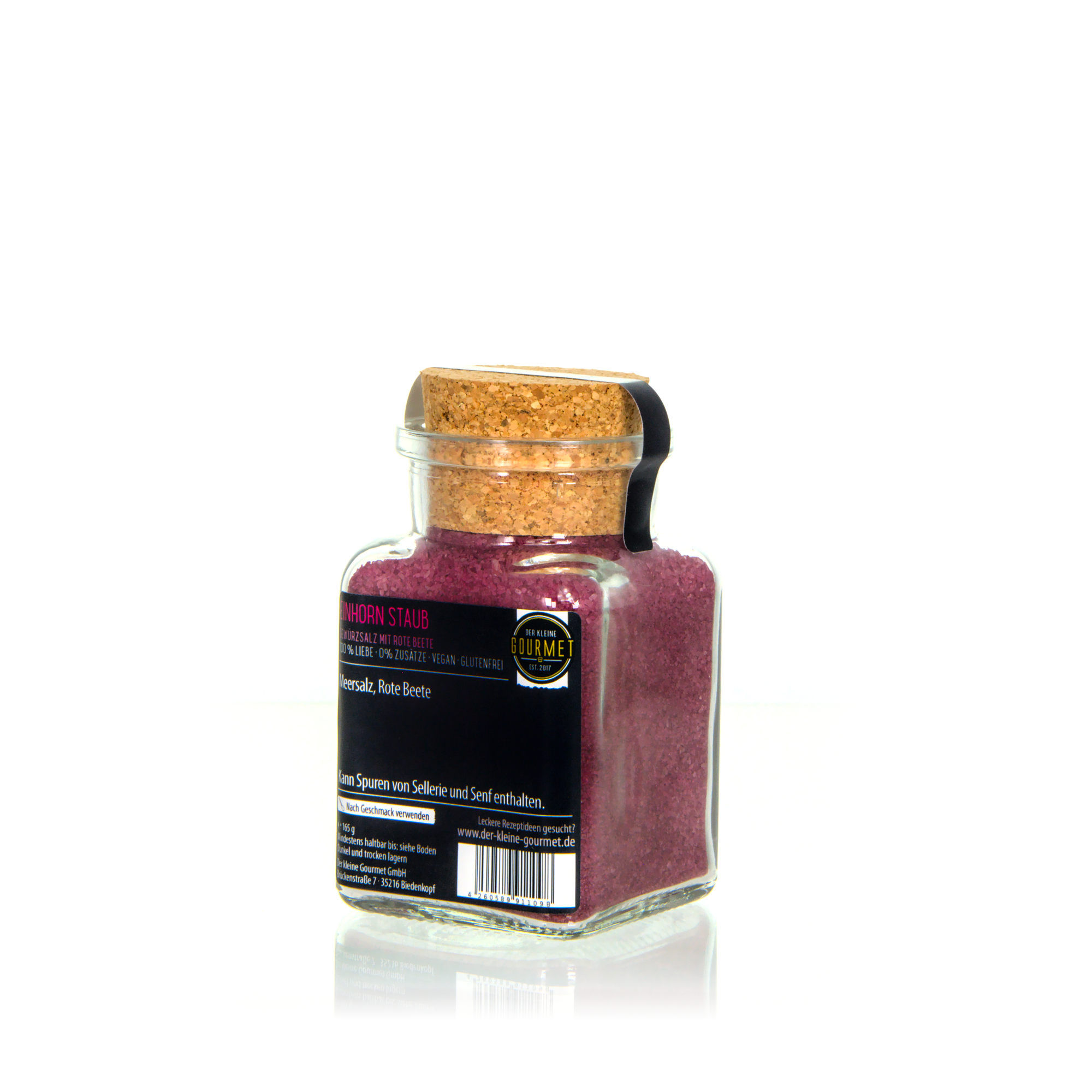 Der kleine Gourmet Einhorn Staub - rosa Gewürzsalz
