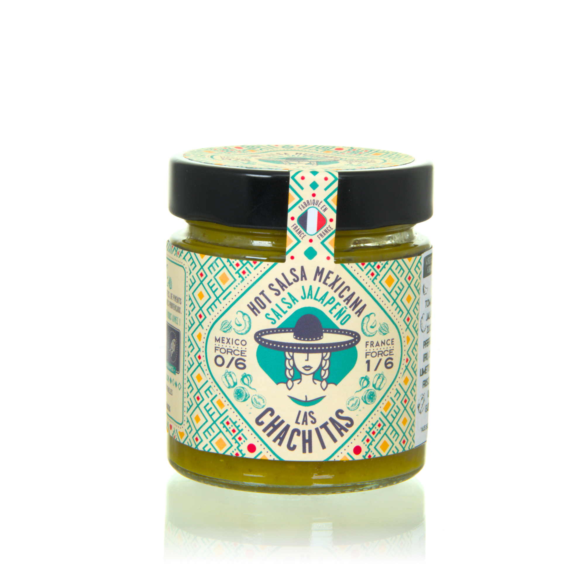 Las Chachitas Sauce Mexicaine Salsa Jalapeño 180g Glas
