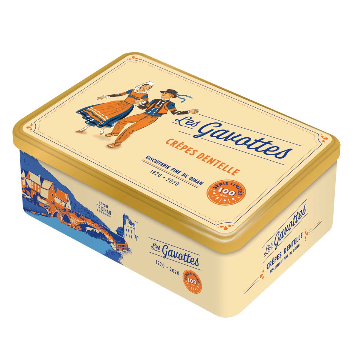 Maison Gavottes Crêpes Dentelles - Knusper-Butterplätzchen in der Metalldose 200g