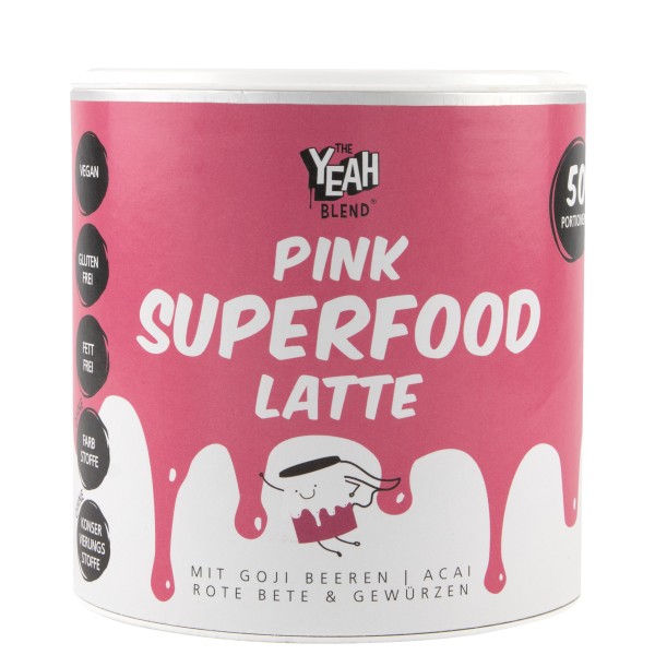The Yeah Blend Pink Superfood Latte mit Goji Beeren, Acai, rote Beete 250g